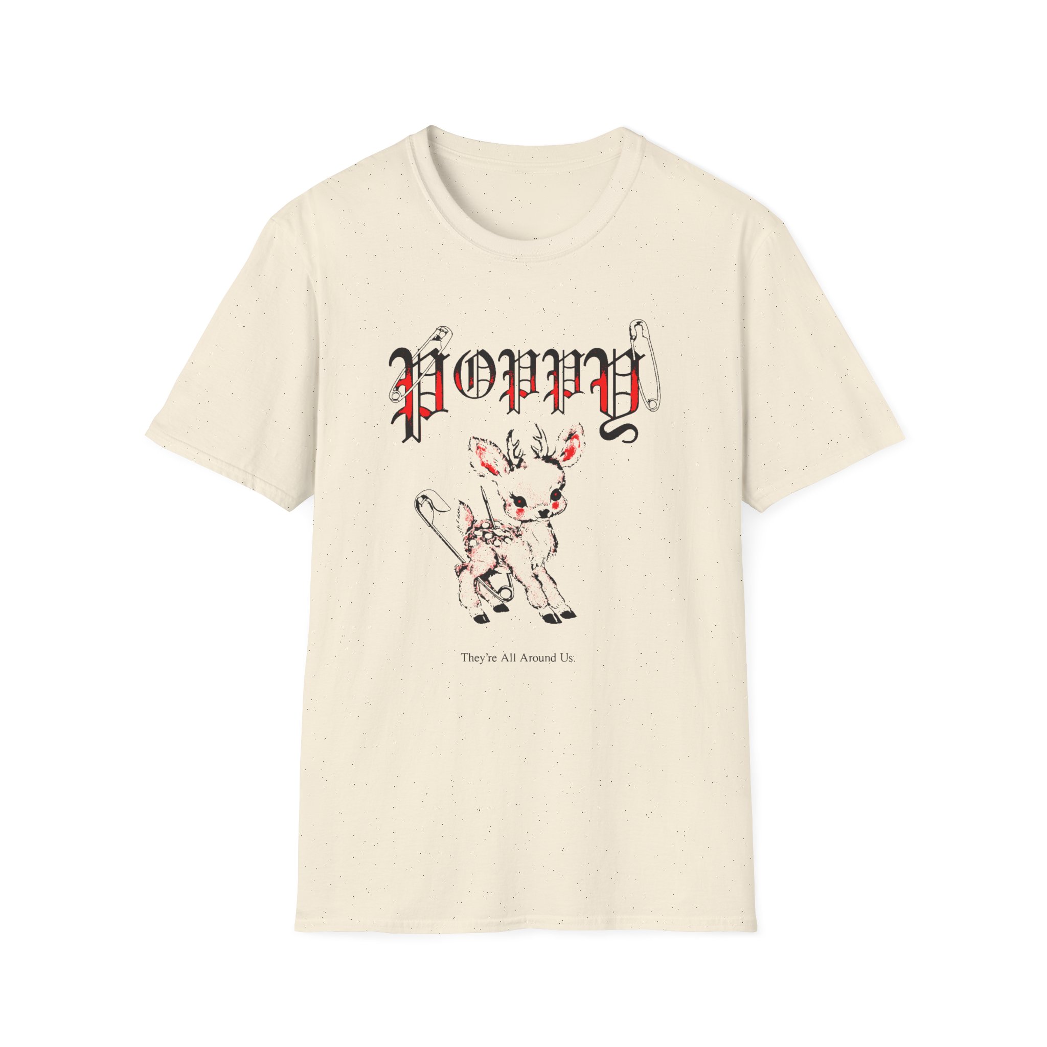 Poppy Deer Unisex Softstyle T-Shirt - Image 9