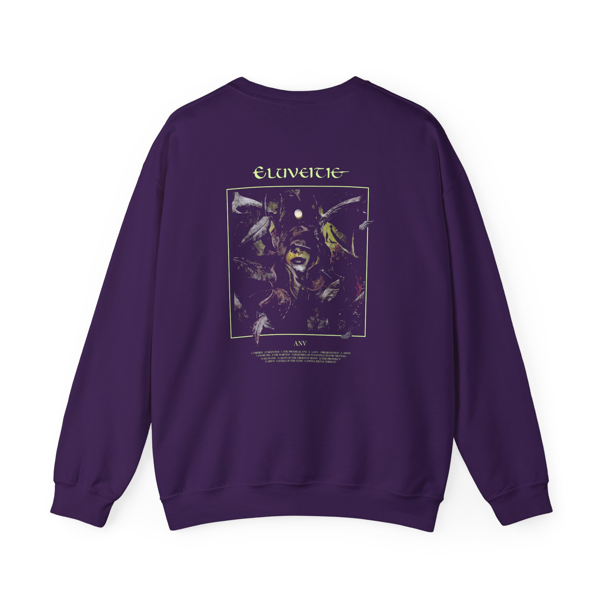 Eluveitie Leaves Unisex Heavy Blend™ Crewneck Sweatshirt - Image 8