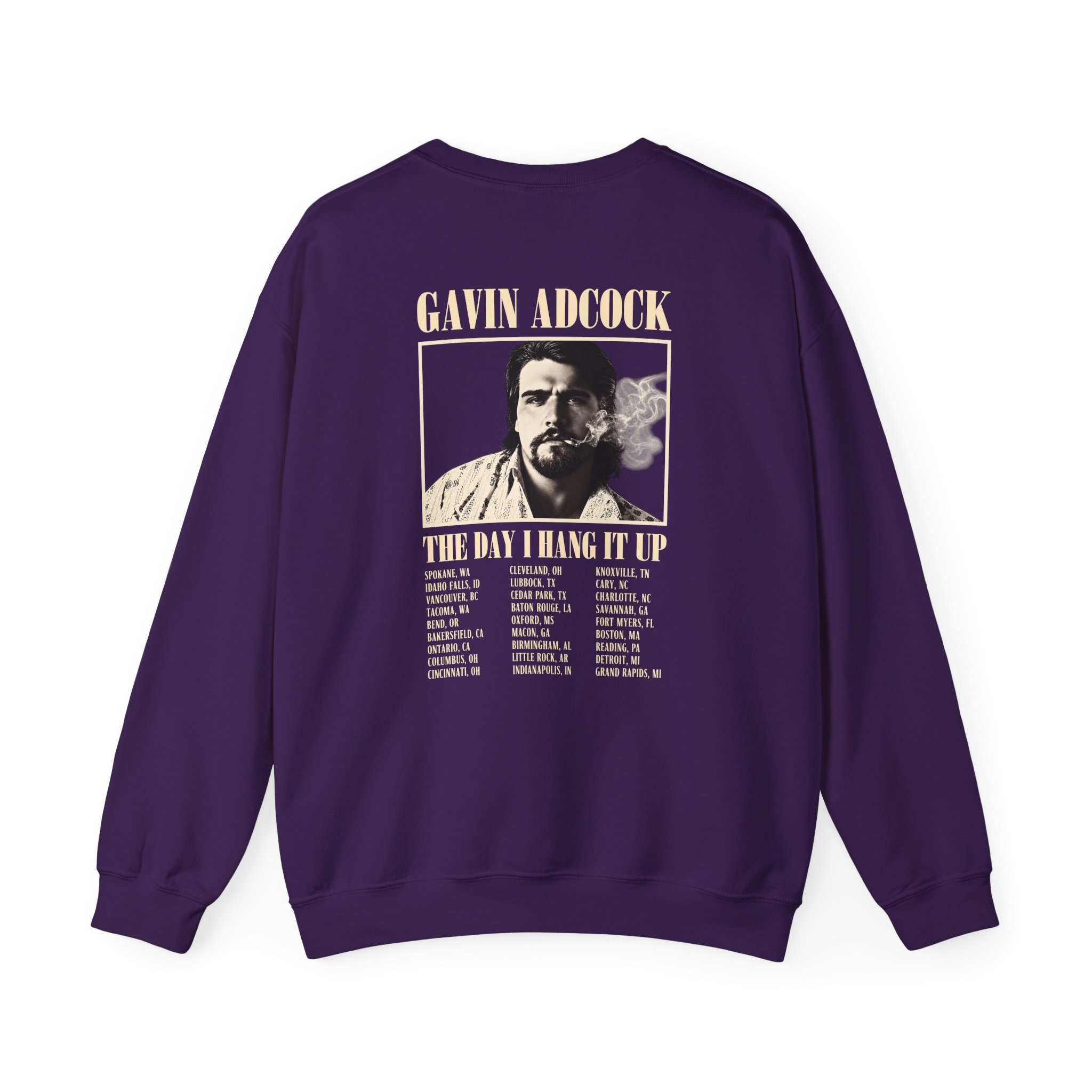 Gavin Adcock Hang It Up Tour Unisex Heavy Blend™ Crewneck Sweatshirt - Image 26