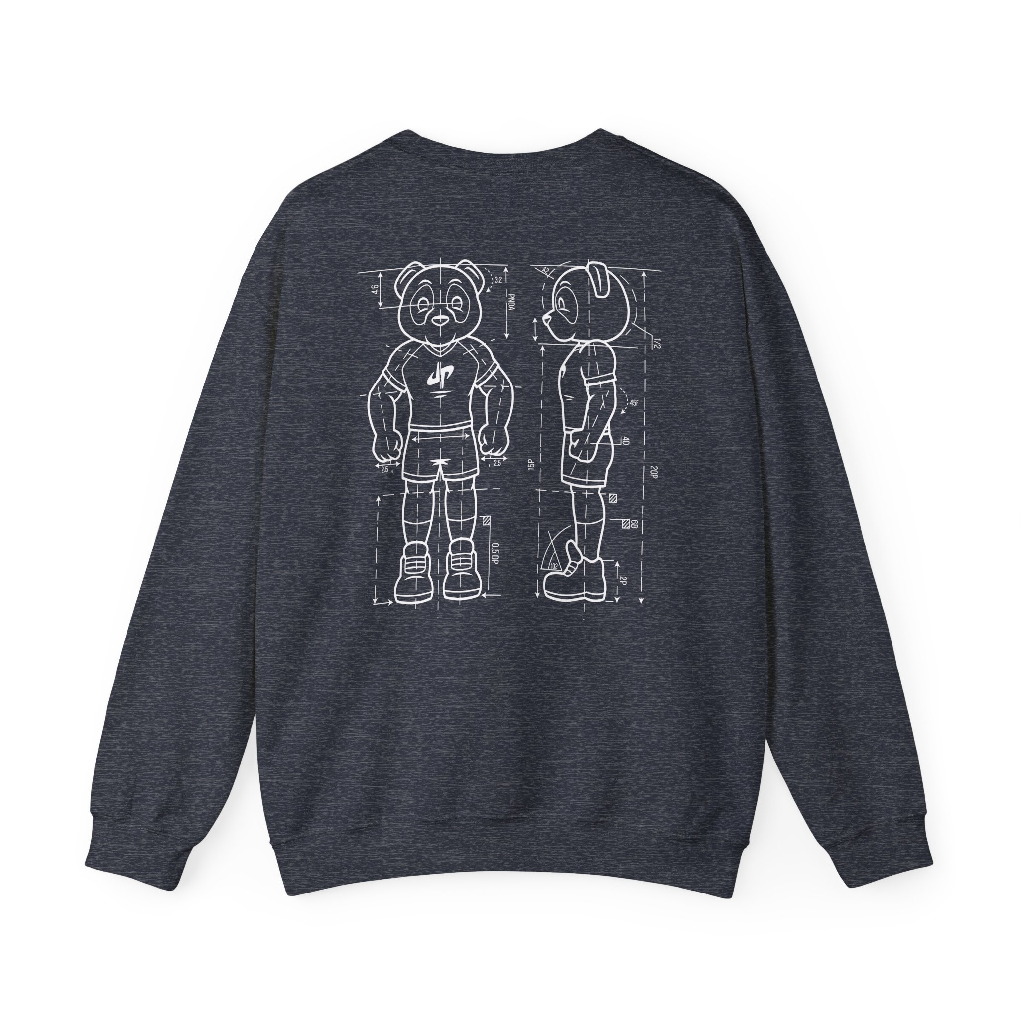 Dude Perfect Blueprint Panda Unisex Heavy Blend™ Crewneck Sweatshirt - Image 16