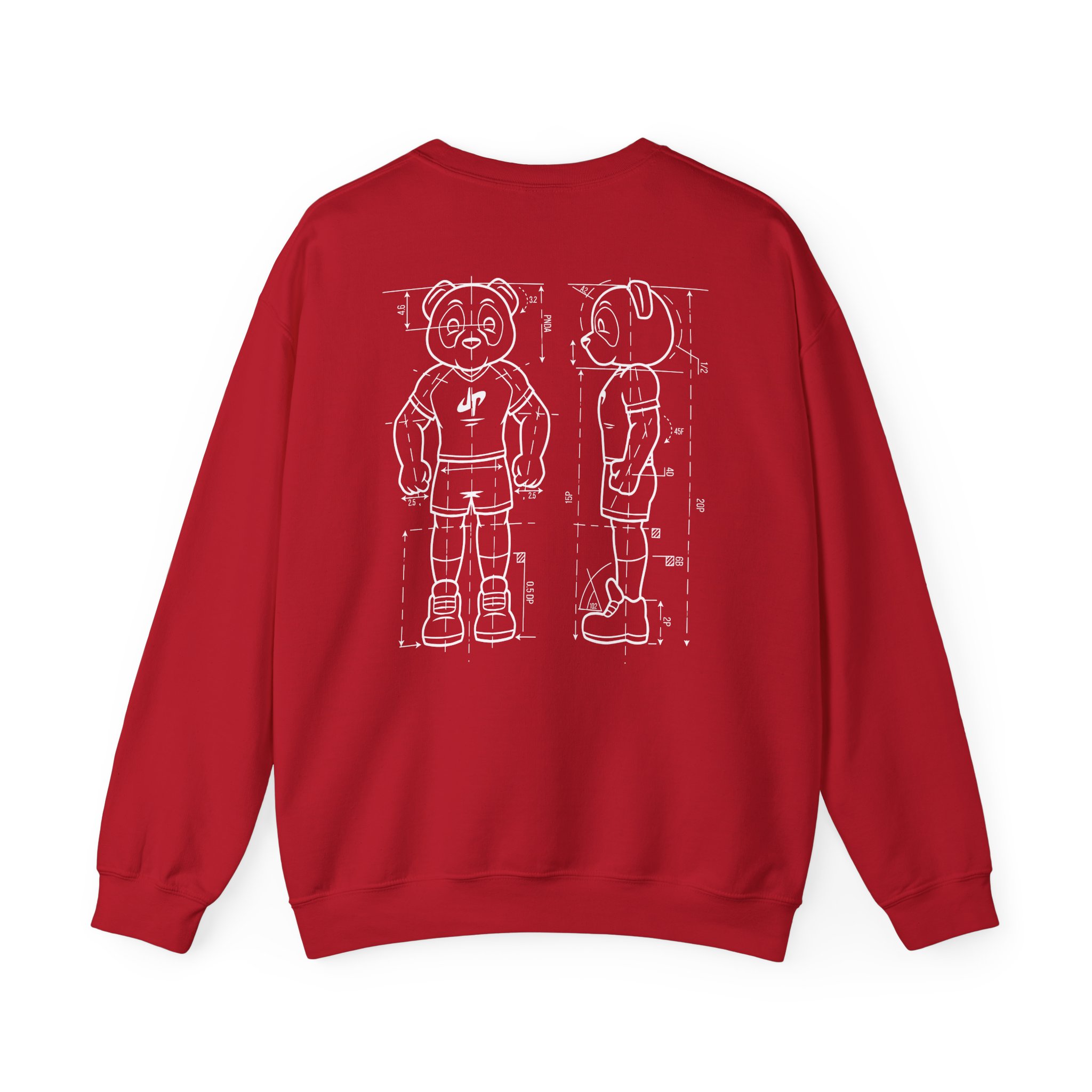 Dude Perfect Blueprint Panda Unisex Heavy Blend™ Crewneck Sweatshirt - Image 28