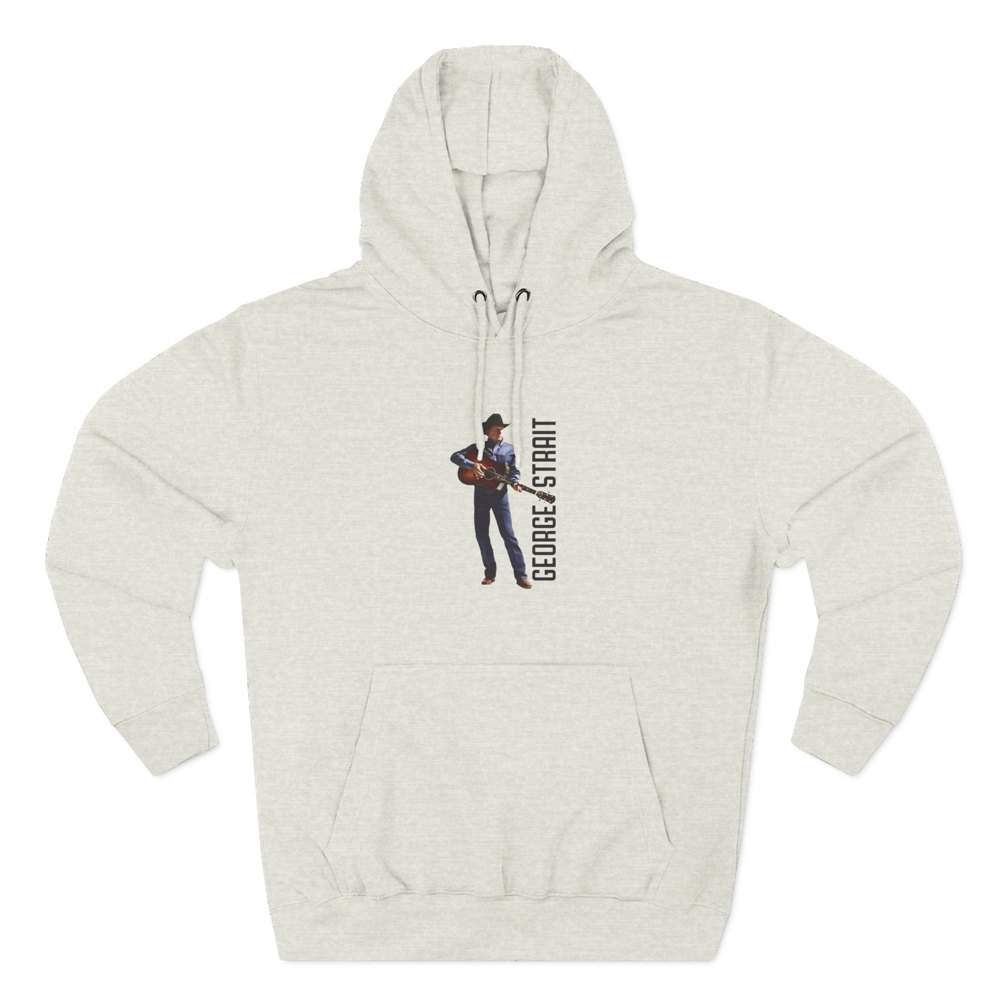 George Strait Heather Denim Silhouette Three-Panel Fleece Hoodie - Image 9