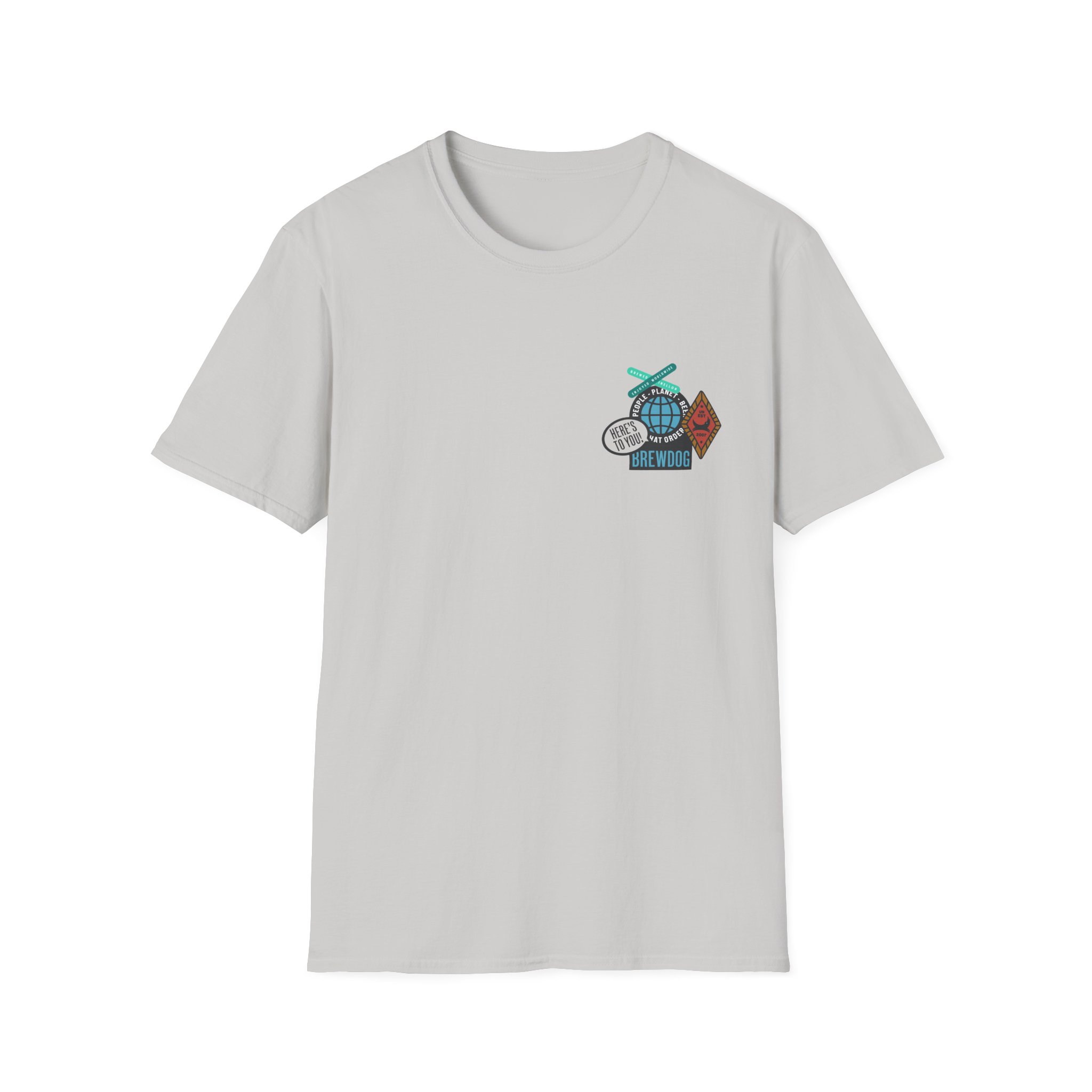 Brewdog Punk Sticker Unisex Softstyle T-Shirt - Image 9