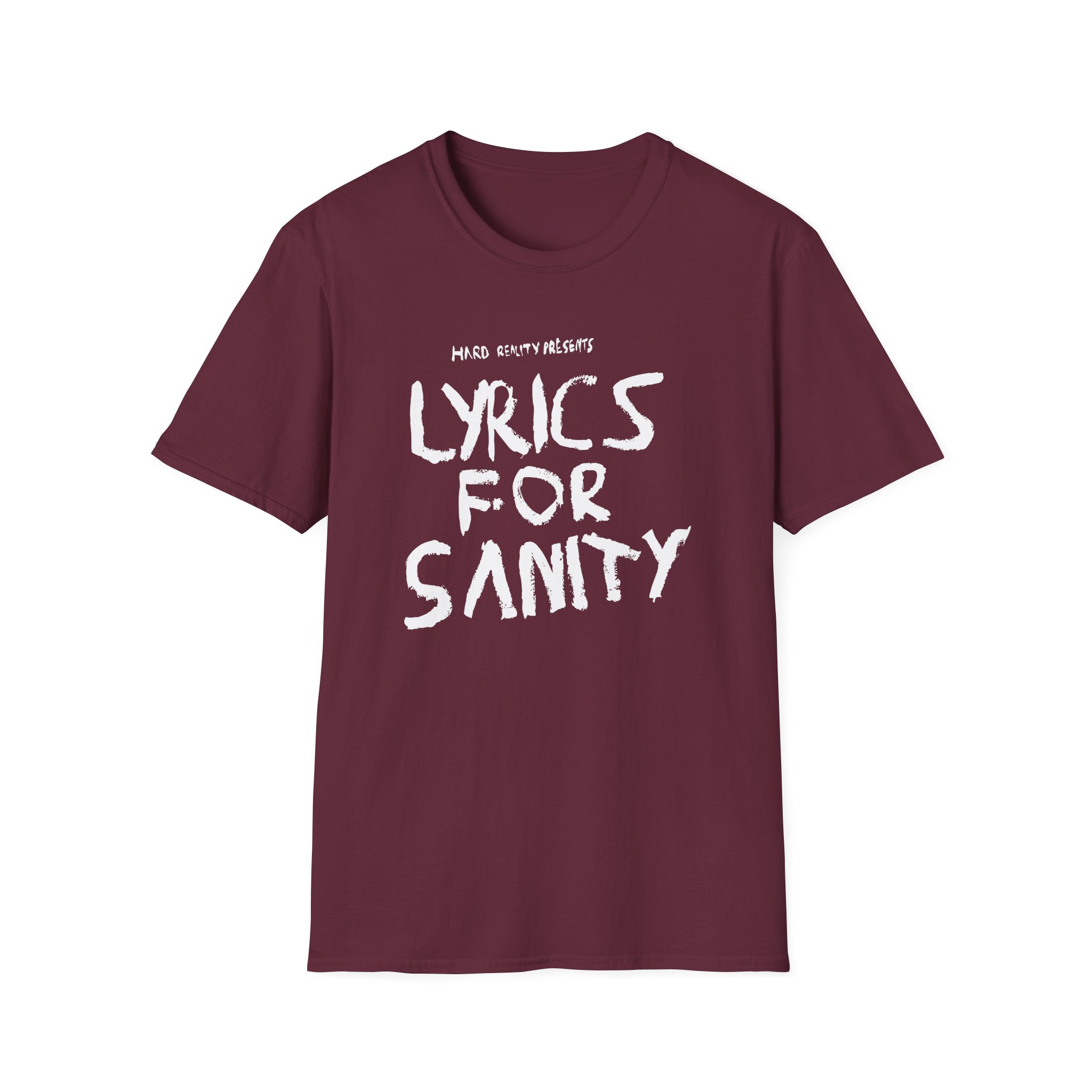 Songer Lyrics for Sanity Unisex Softstyle T-Shirt - Image 3