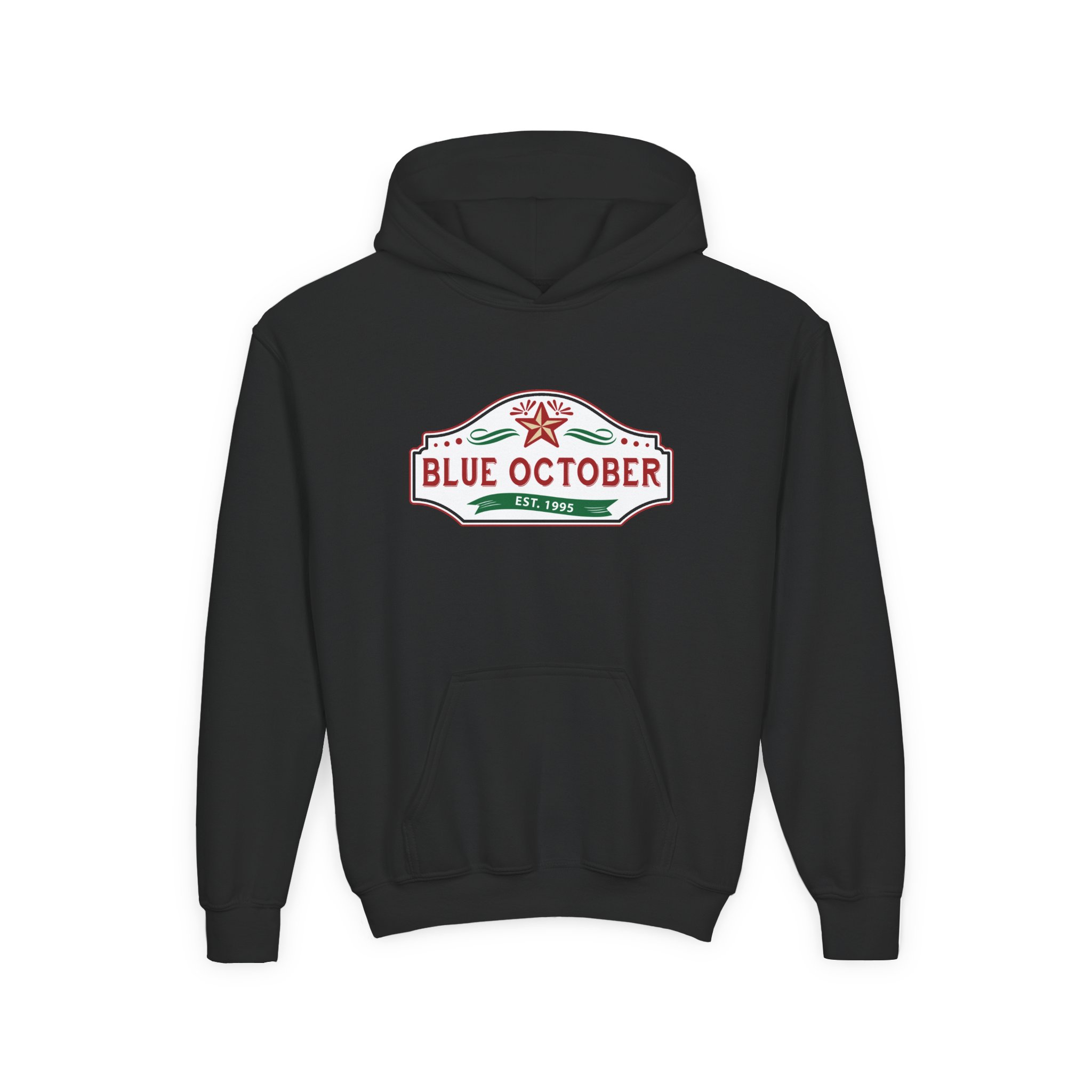 Blue October Est 1995 Youth Heavy Blend Hooded Sweatshirt