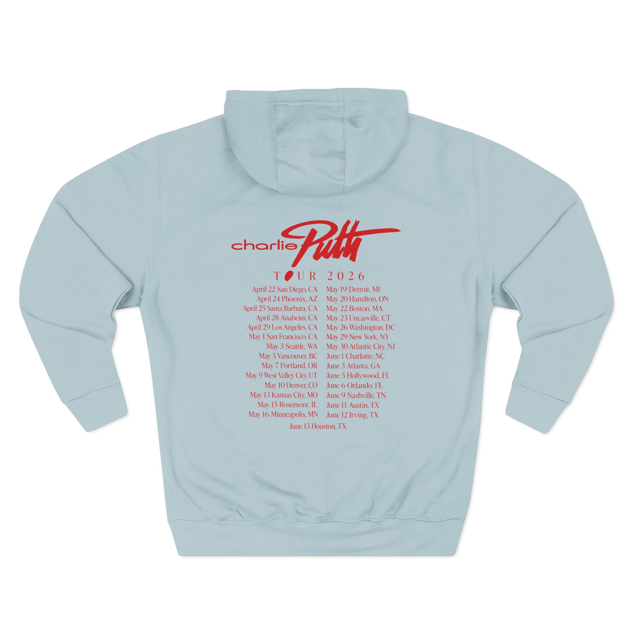 Charlie Puth Whatever's Clever! 2026 Three-Panel Fleece Hoodie - Image 12