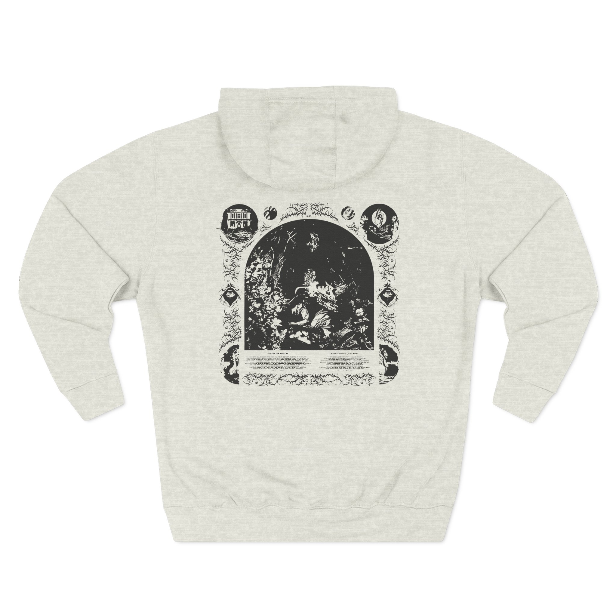 Knocked Loose Quiet Now Three-Panel Fleece Hoodie - Image 10