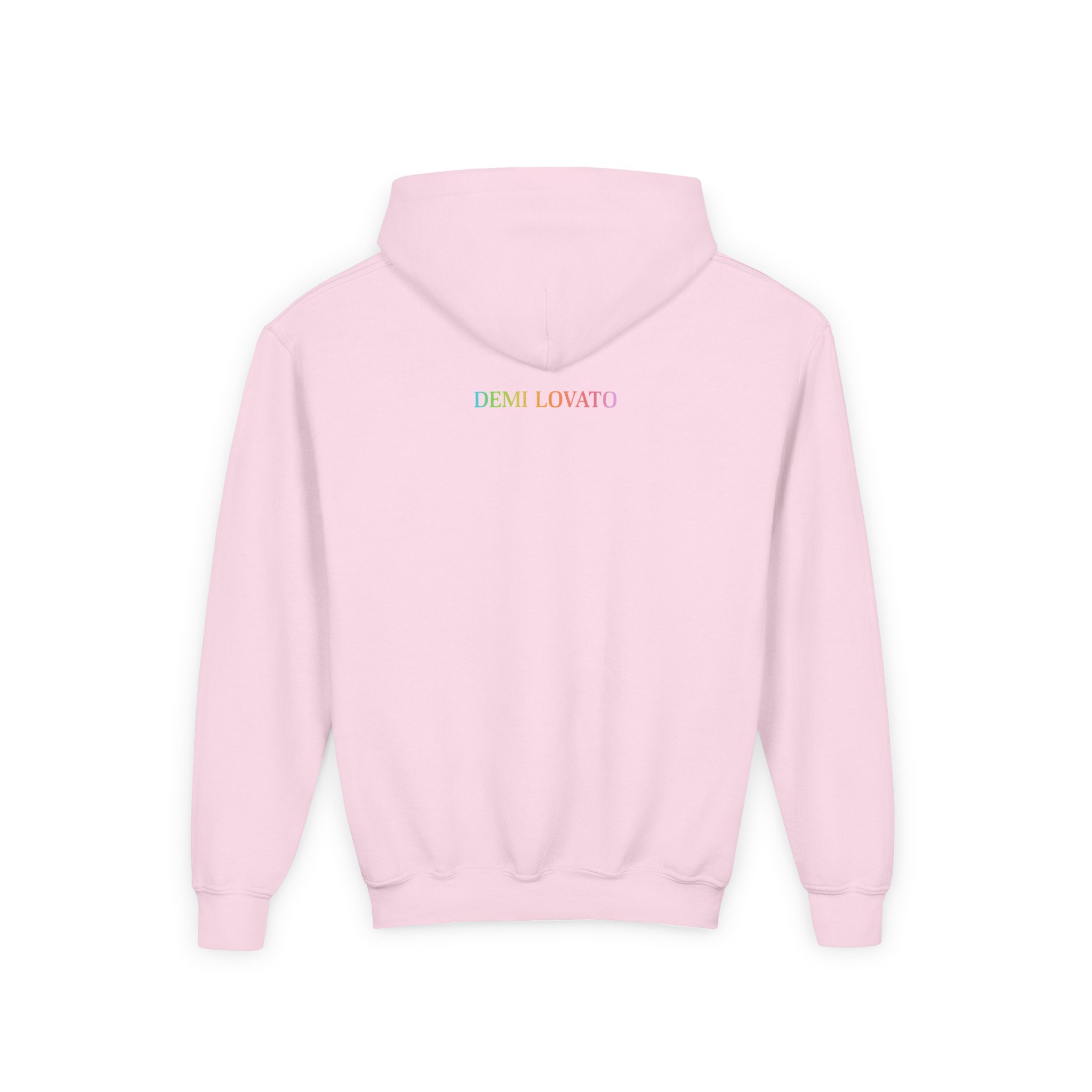 D L My Girlfriends Are My Boyfriend Pride Youth Heavy Blend Hooded Sweatshirt - Image 4