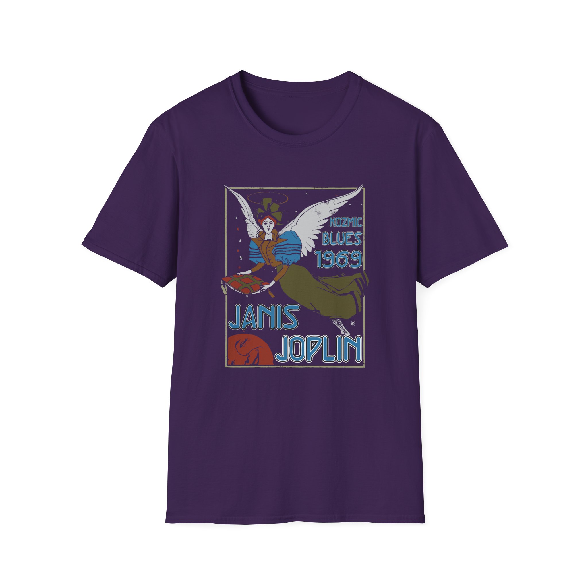 Janis Joplin Kozmic Blues 1969 Unisex Softstyle T-shirt - Image 7