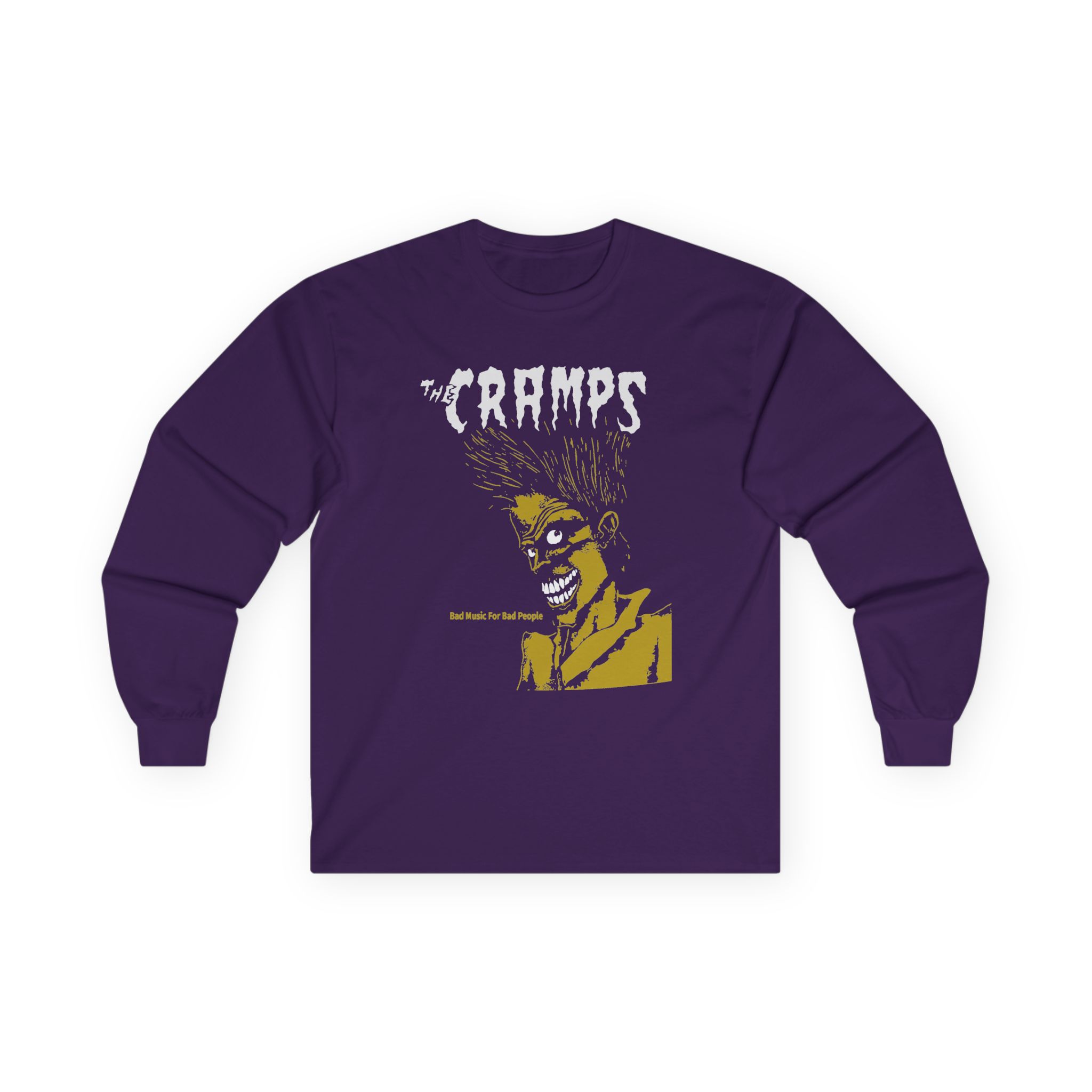 The Cramps Bad Music for Bad People Unisex Ultra Cotton Long Sleeve Tee - Image 9