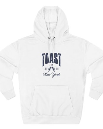 The Toast Sporty Three-Panel Fleece Hoodie