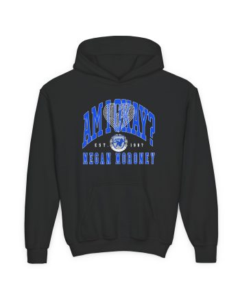 Megan Moroney Am I Okay? Rhinestone Youth Heavy Blend Hooded Sweatshirt