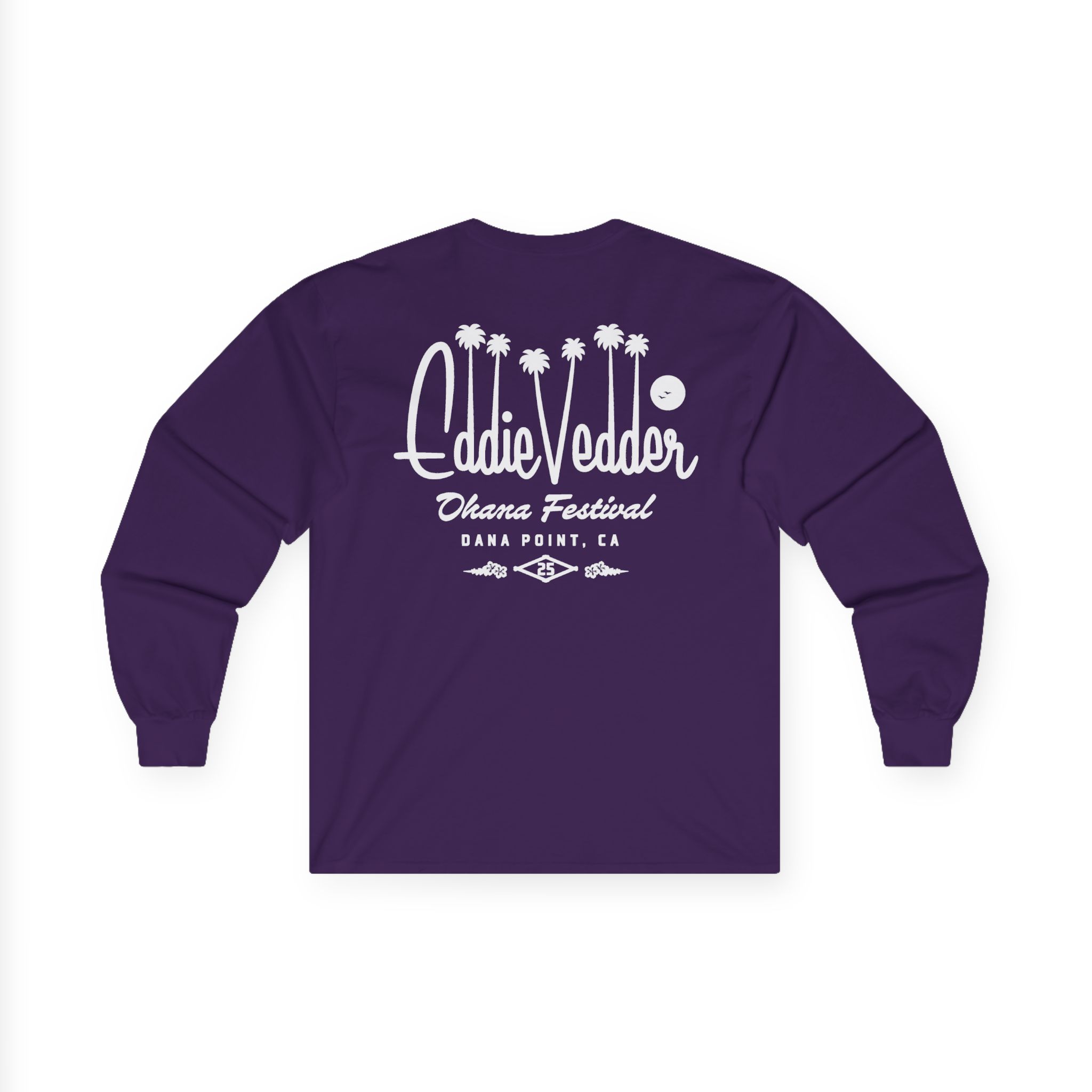Eddie Vedder Palm Script Unisex Ultra Cotton Long Sleeve Tee - Image 10