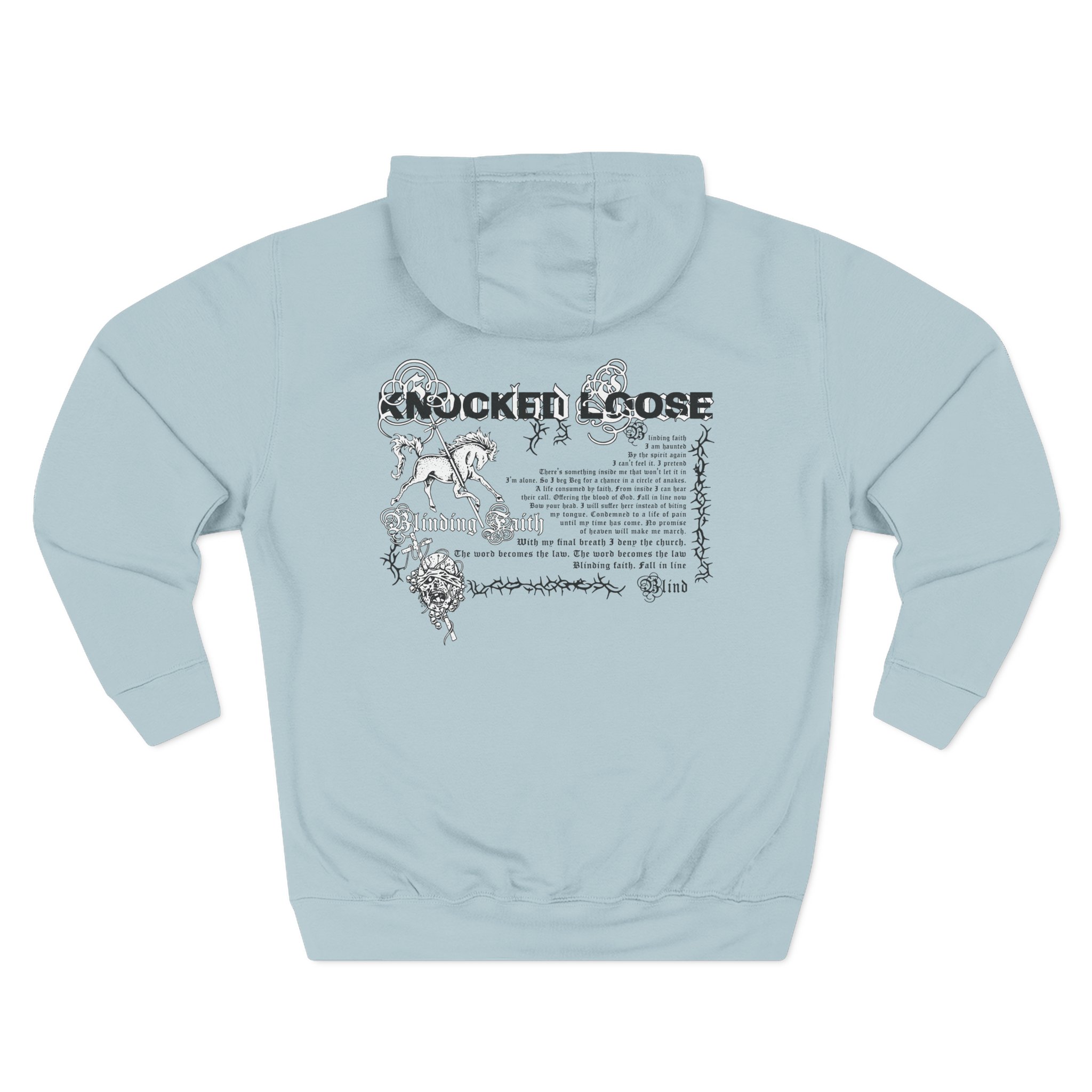 Knocked Loose Blinding Faith Three-Panel Fleece Hoodie - Image 2