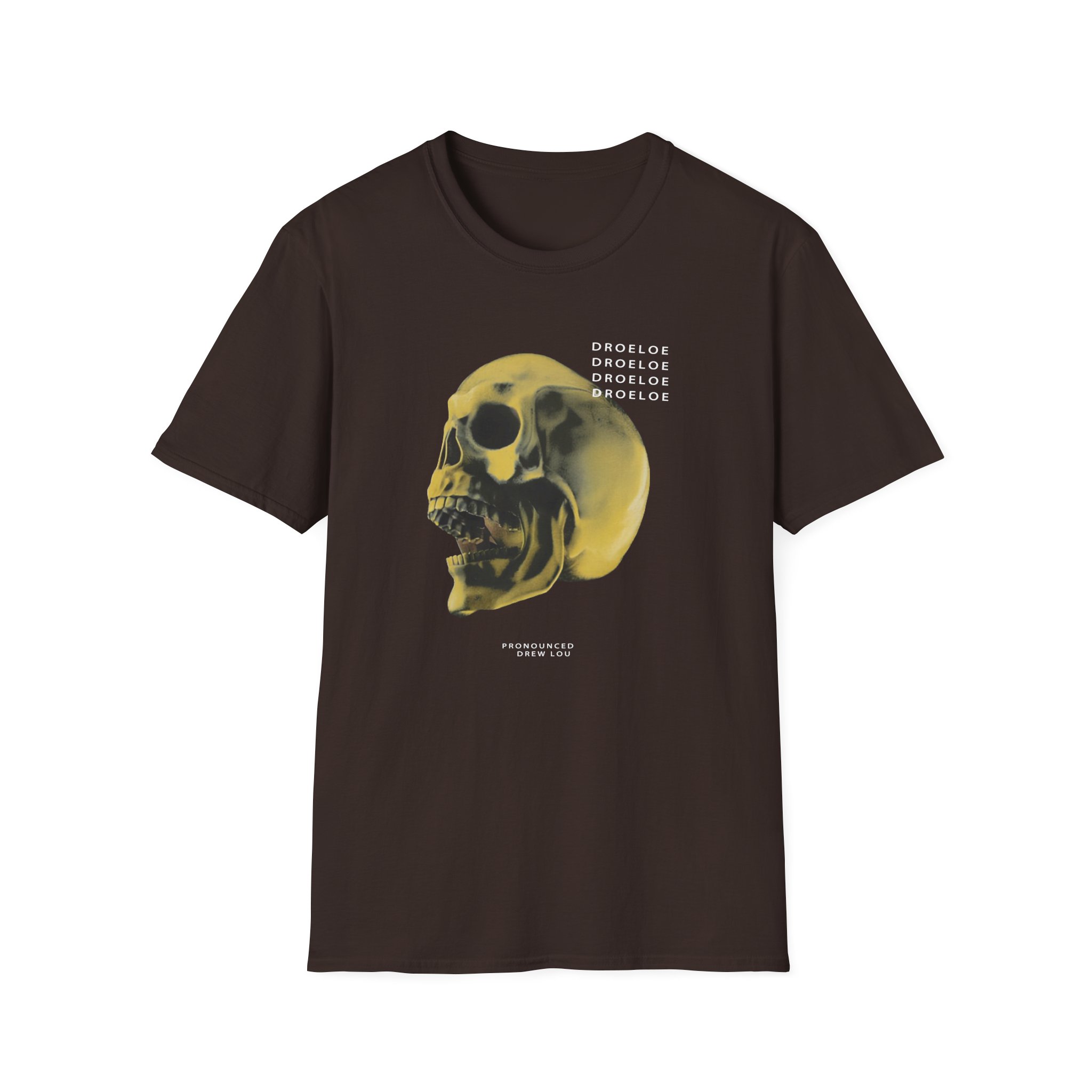 Deadbeats Gold Skull Unisex Softstyle T-Shirt - Image 3