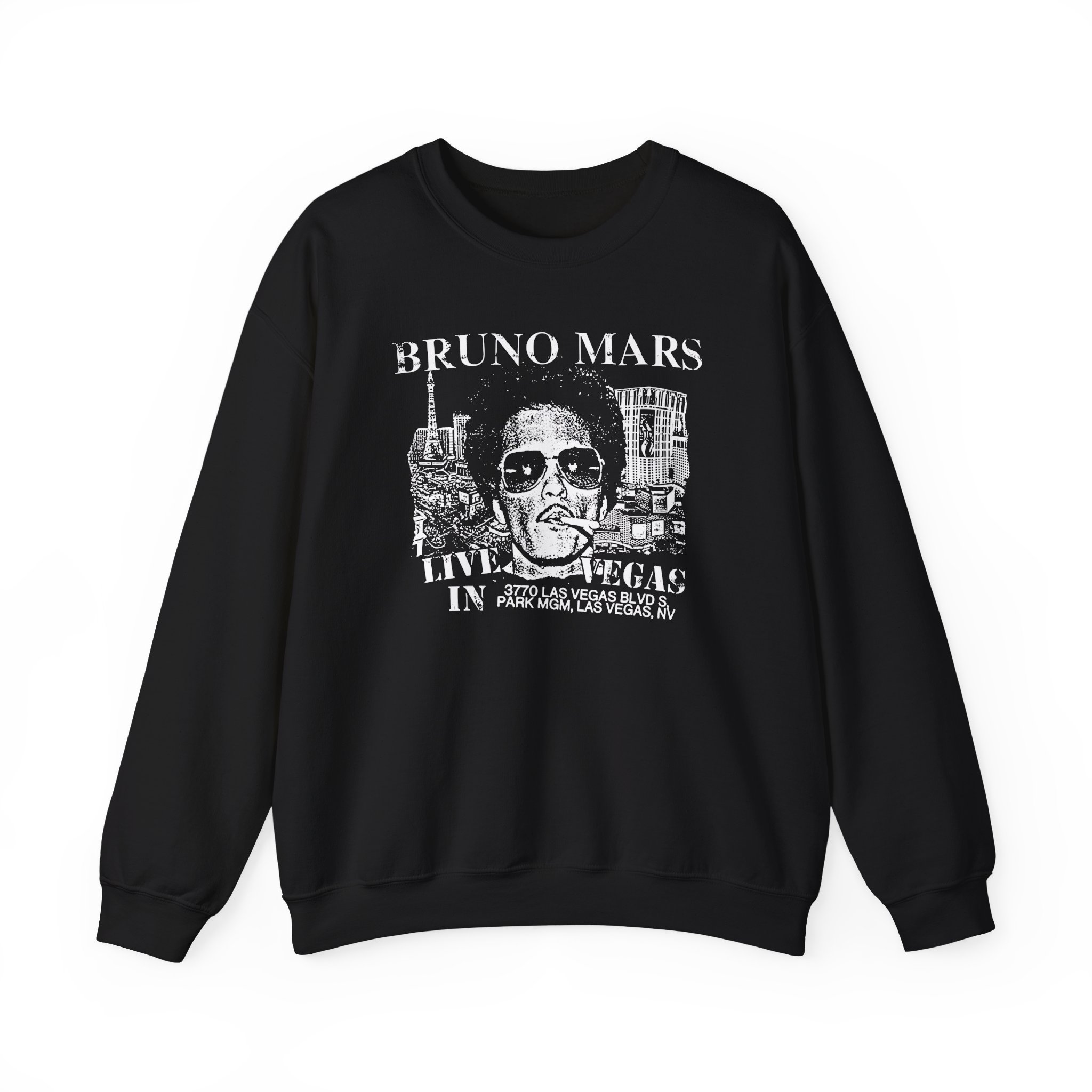 Bruno Mars Live In Vegas Unisex Heavy Blend™ Crewneck Sweatshirt