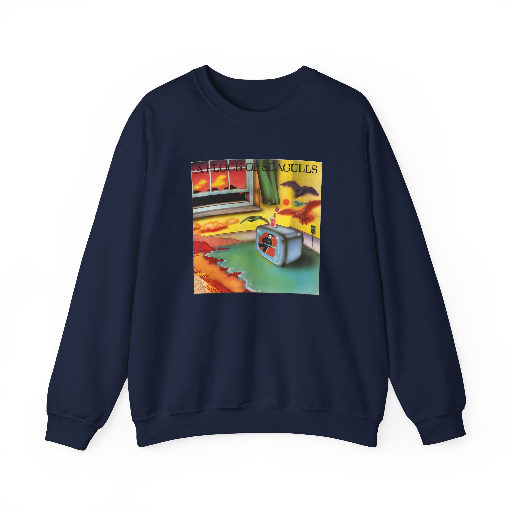 A Flock of Seagulls Original Album Cover Unisex Heavy Blend™ Crewneck Sweatshirt - Image 9