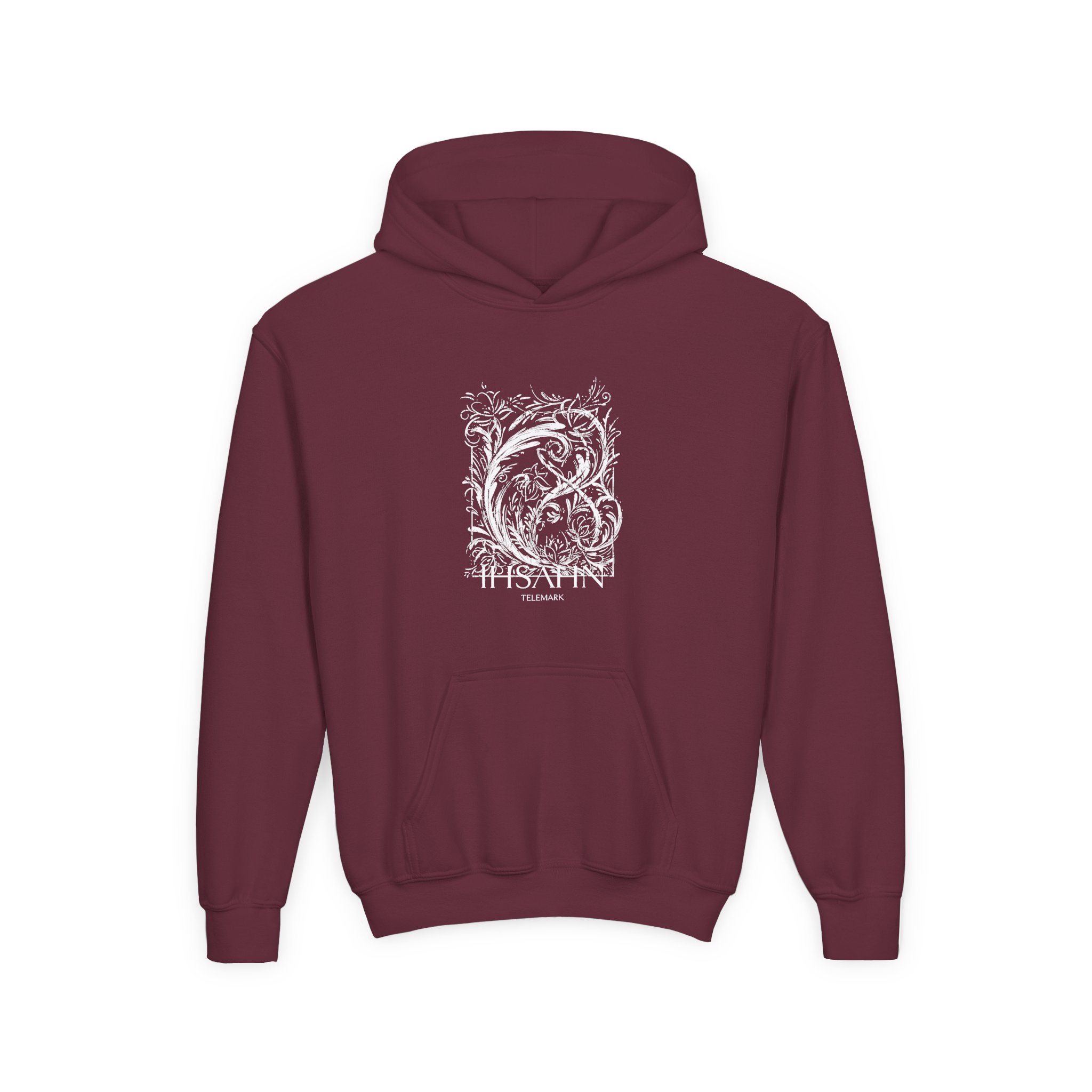 Youth Ihsahn Roses Heavy Blend Hooded Sweatshirt - Image 3