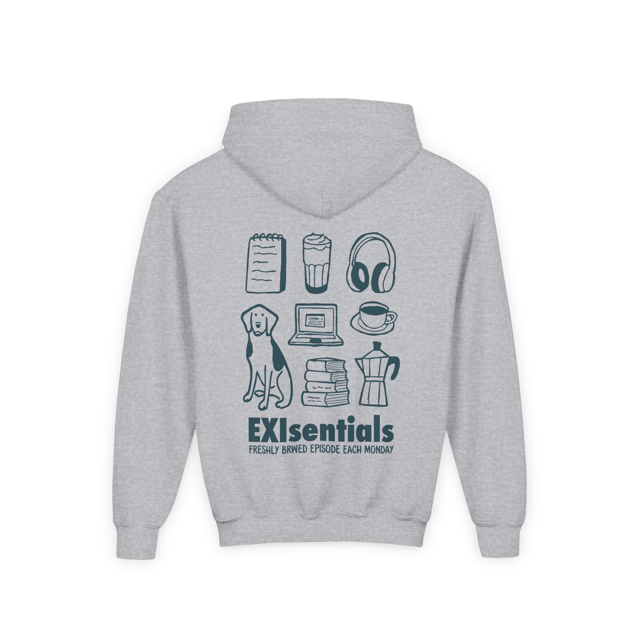 Youth Mord Auf Ex Exisentials Heavy Blend Hooded Sweatshirt - Image 4