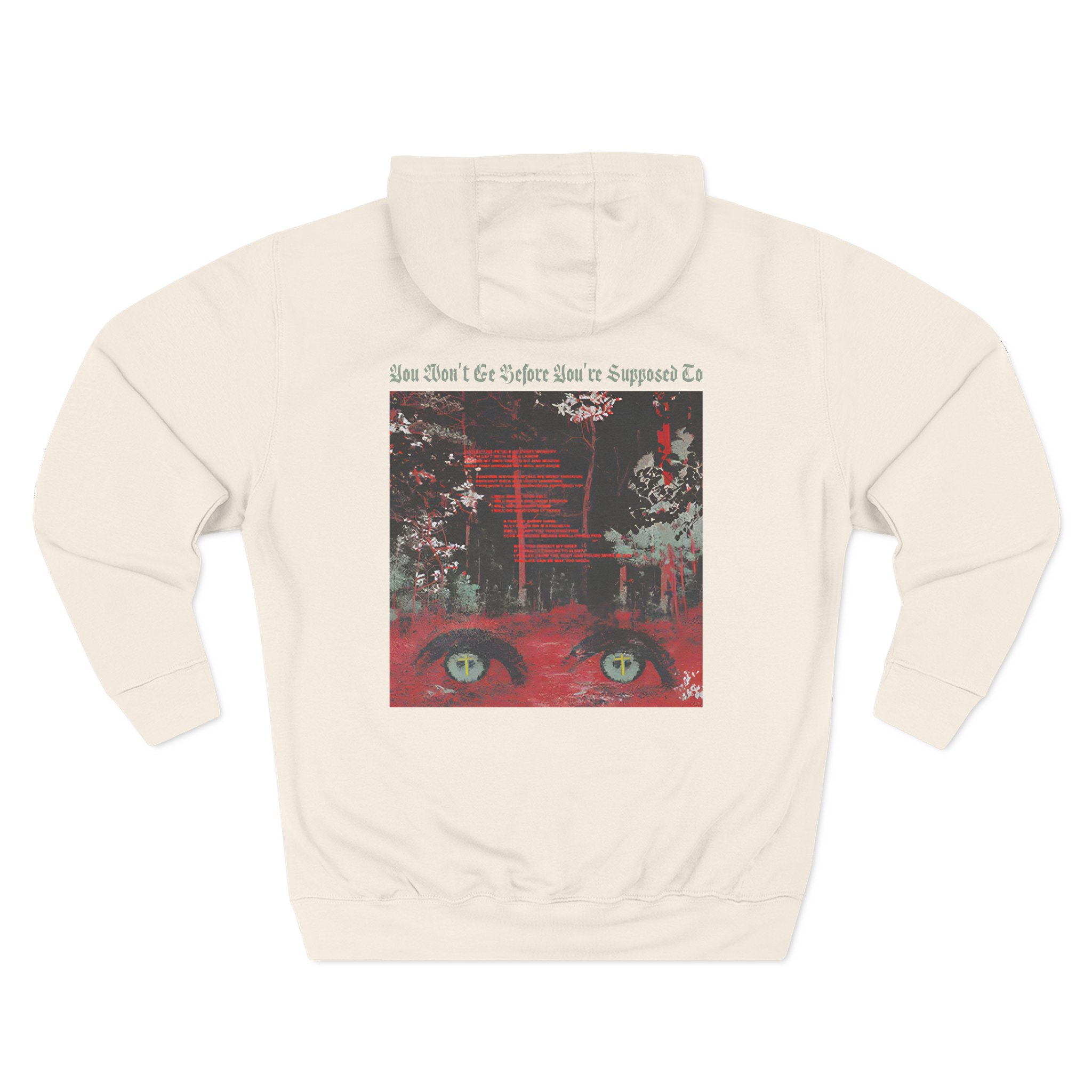 Knocked Loose Collecting Petals Three-Panel Fleece Hoodie - Image 4
