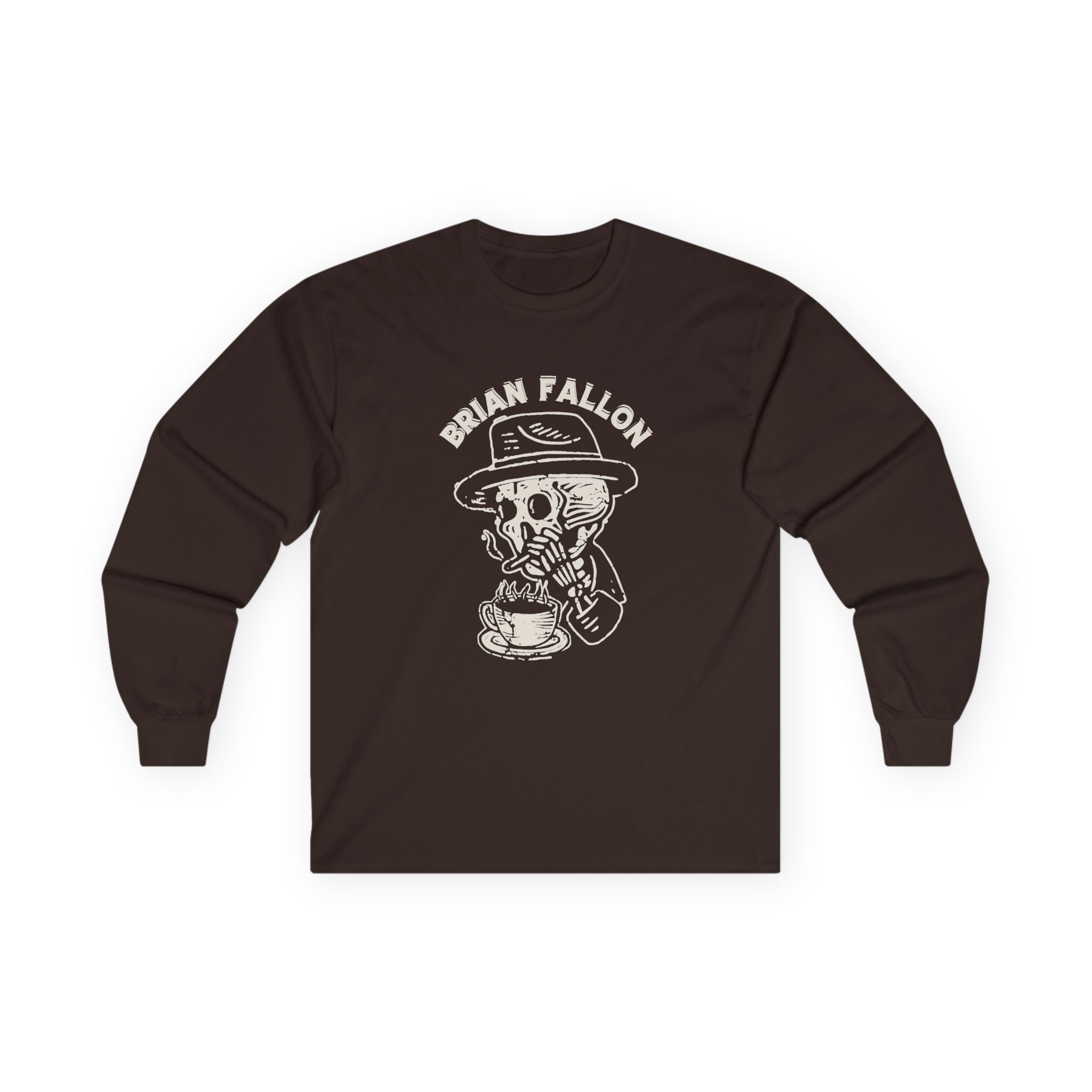 Brian Fallon Smoking Skeleton Unisex Ultra Cotton Long Sleeve Tee - Image 5