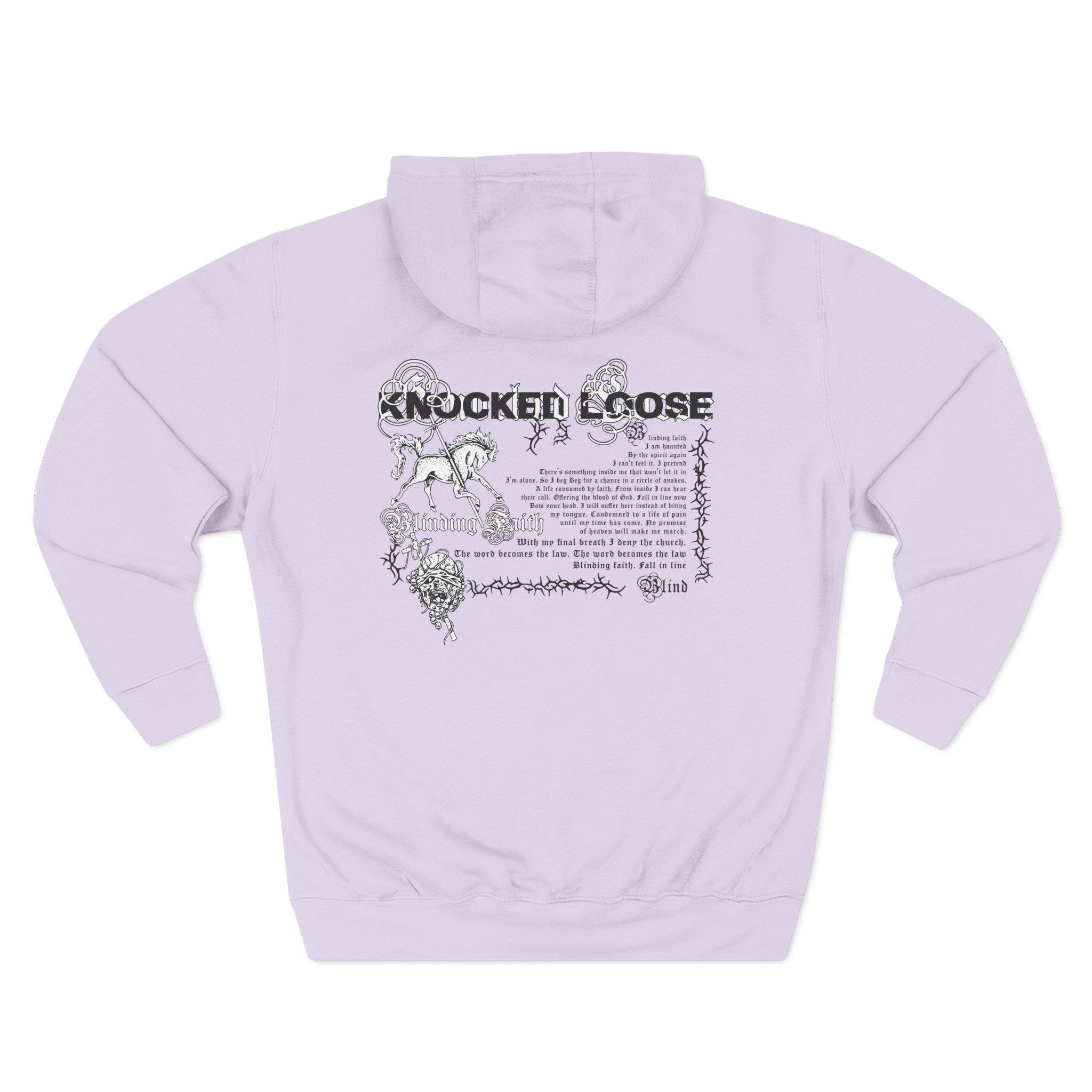 Knocked Loose Blinding Faith Three-Panel Fleece Hoodie - Image 6
