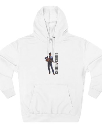 George Strait Heather Denim Silhouette Three-Panel Fleece Hoodie