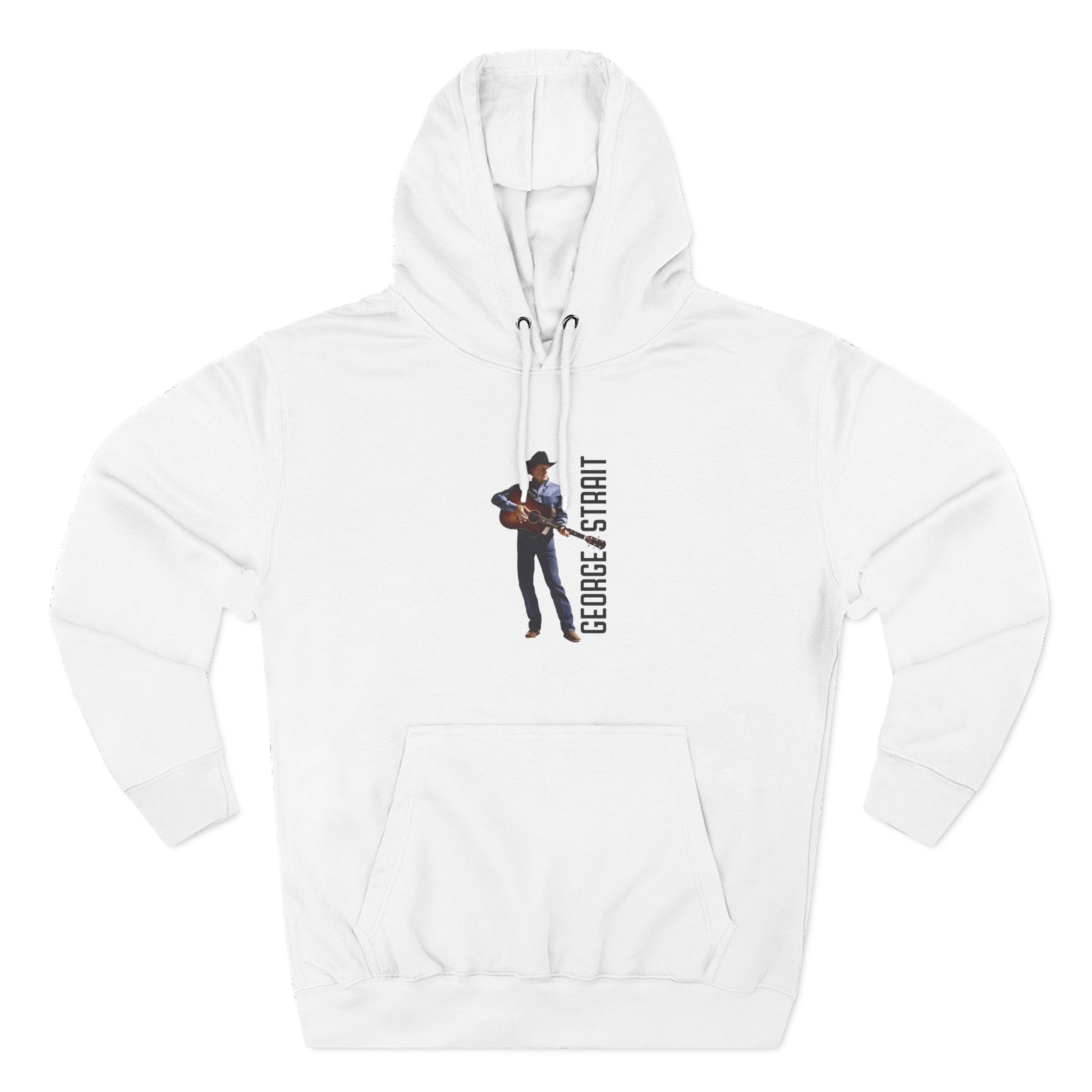 George Strait Heather Denim Silhouette Three-Panel Fleece Hoodie
