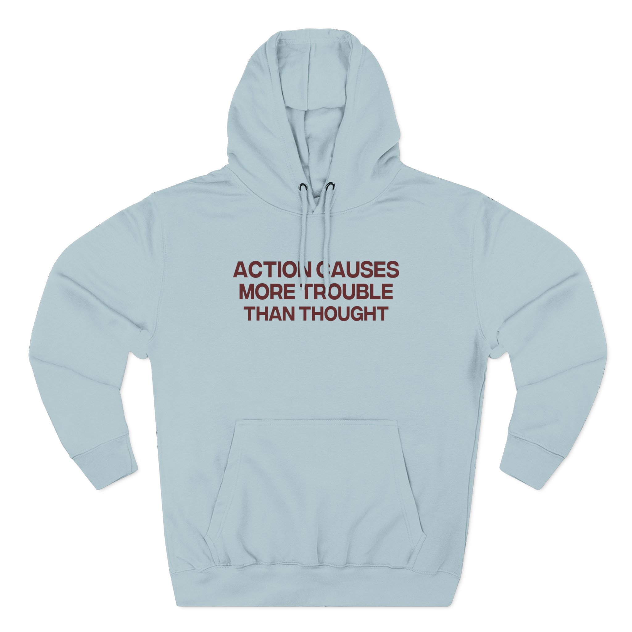 Jenny Holzer Action Causes More Trouble Than Thought Three-Panel Fleece Hoodie - Image 11