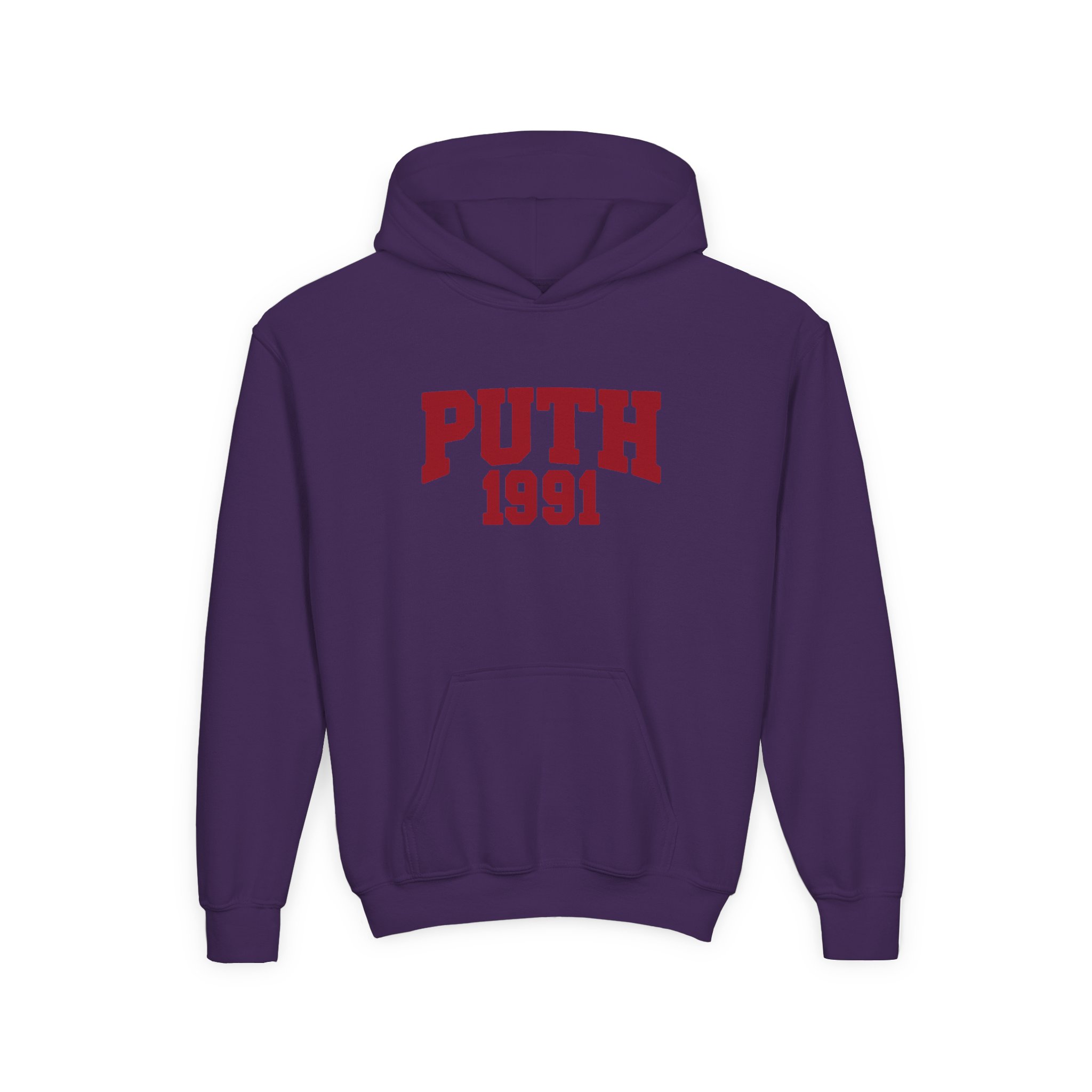 Charlie Puth Puth 1991 Youth Heavy Blend Hooded Sweatshirt - Image 11