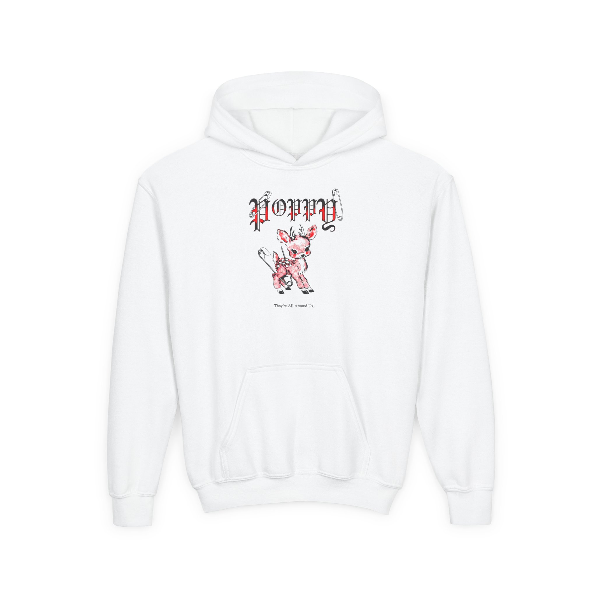 Poppy Deer Youth Heavy Blend Hooded Sweatshirt