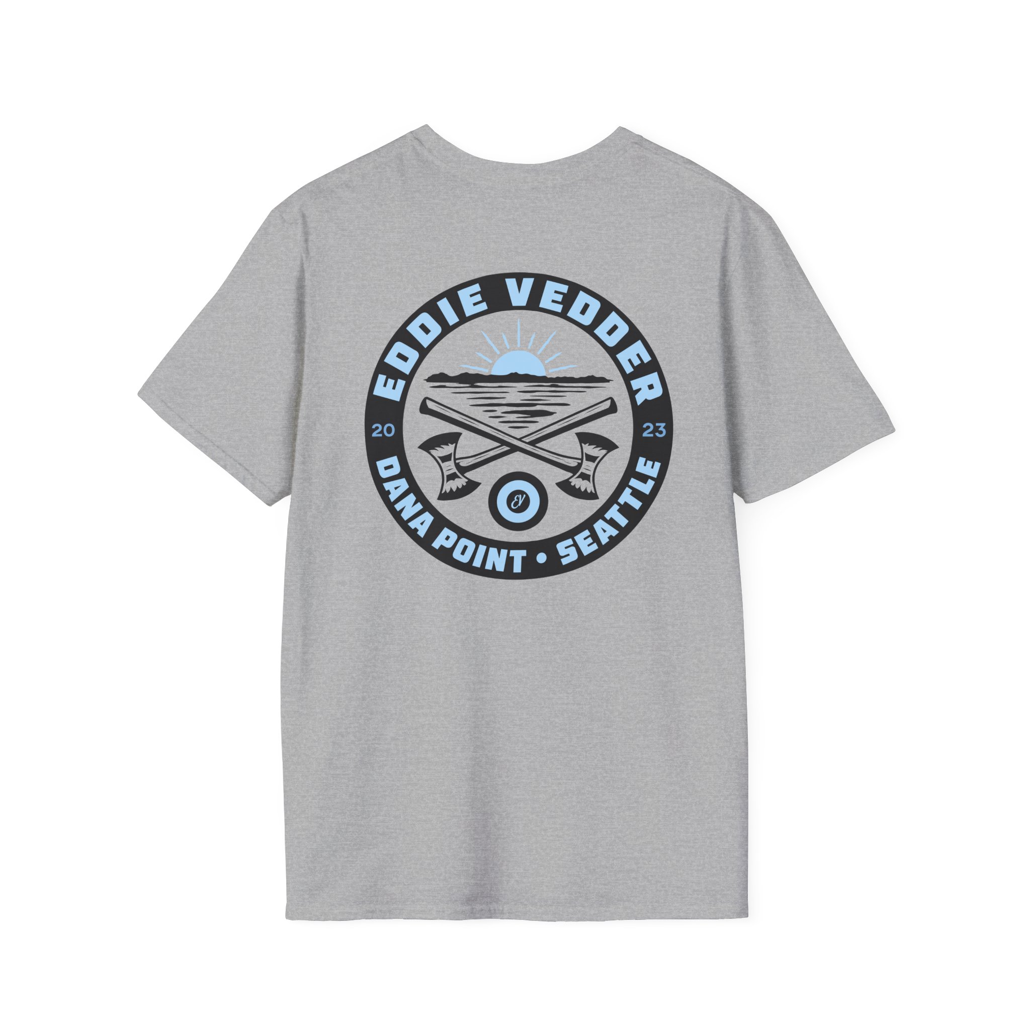 Eddie Vedder Coastal Unisex Softstyle T-Shirt - Image 2
