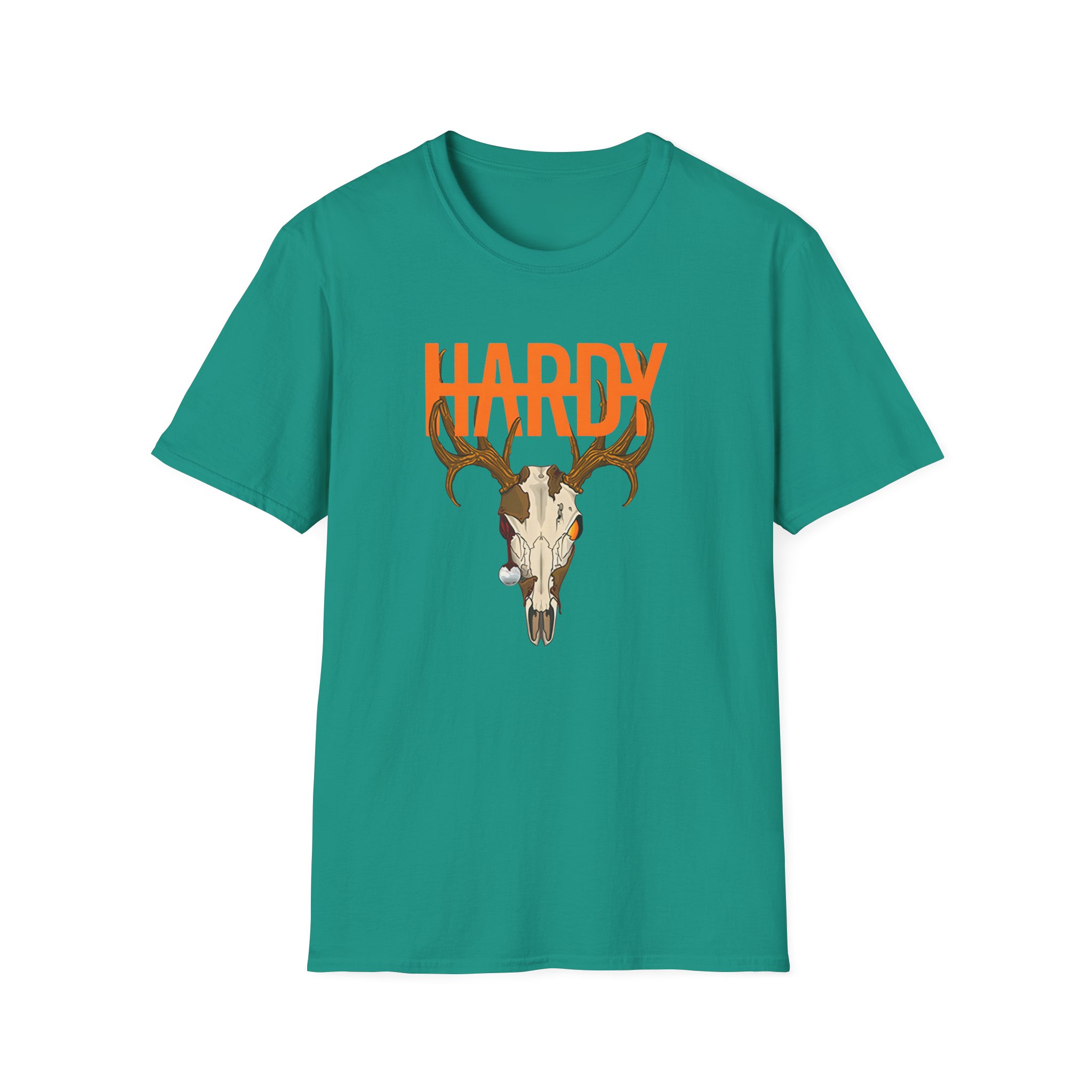 Hd Deer Skull Unisex Softstyle T-Shirt - Image 9