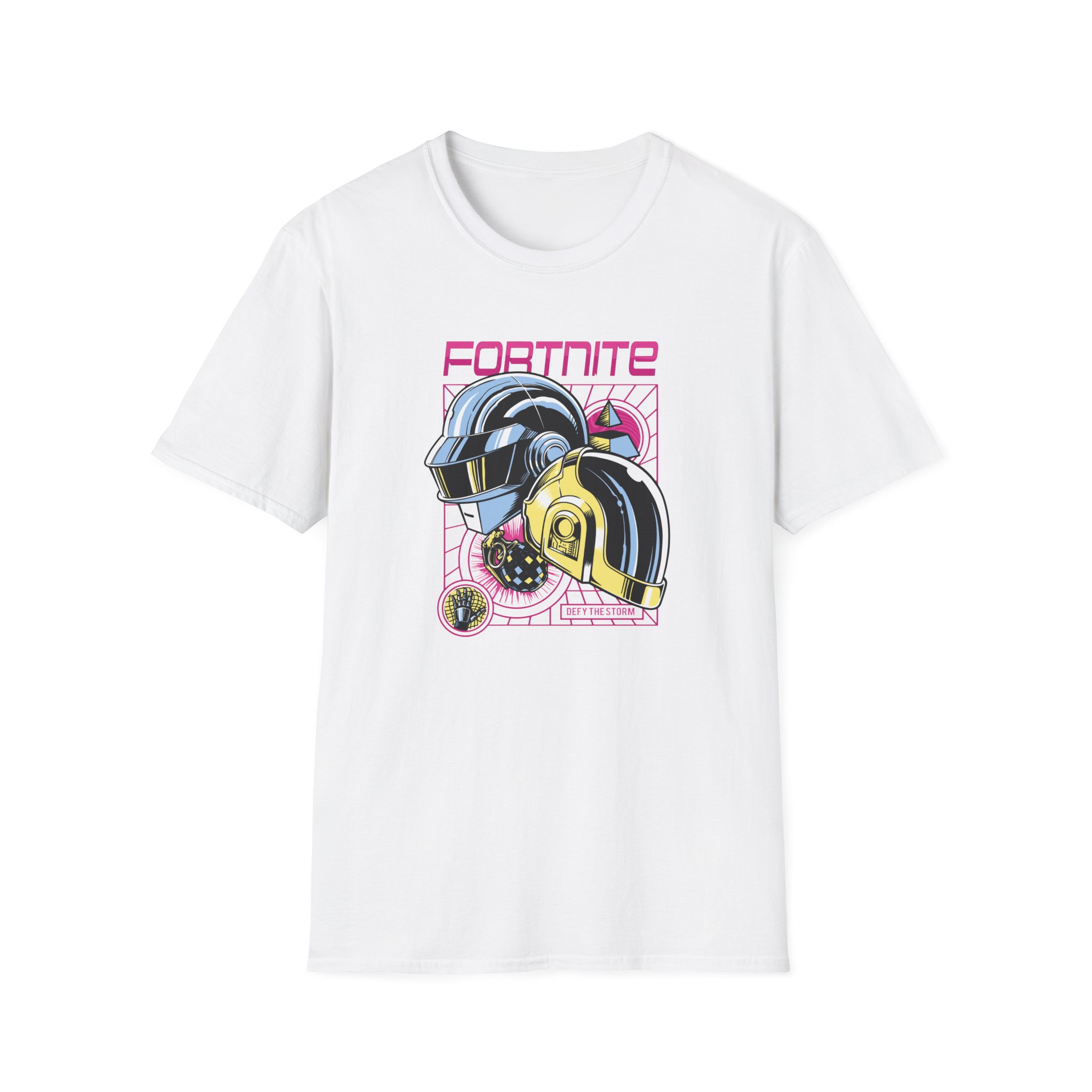 Daft Punk Fortnite X Daft Punk Unisex Softstyle T-Shirt - Image 3