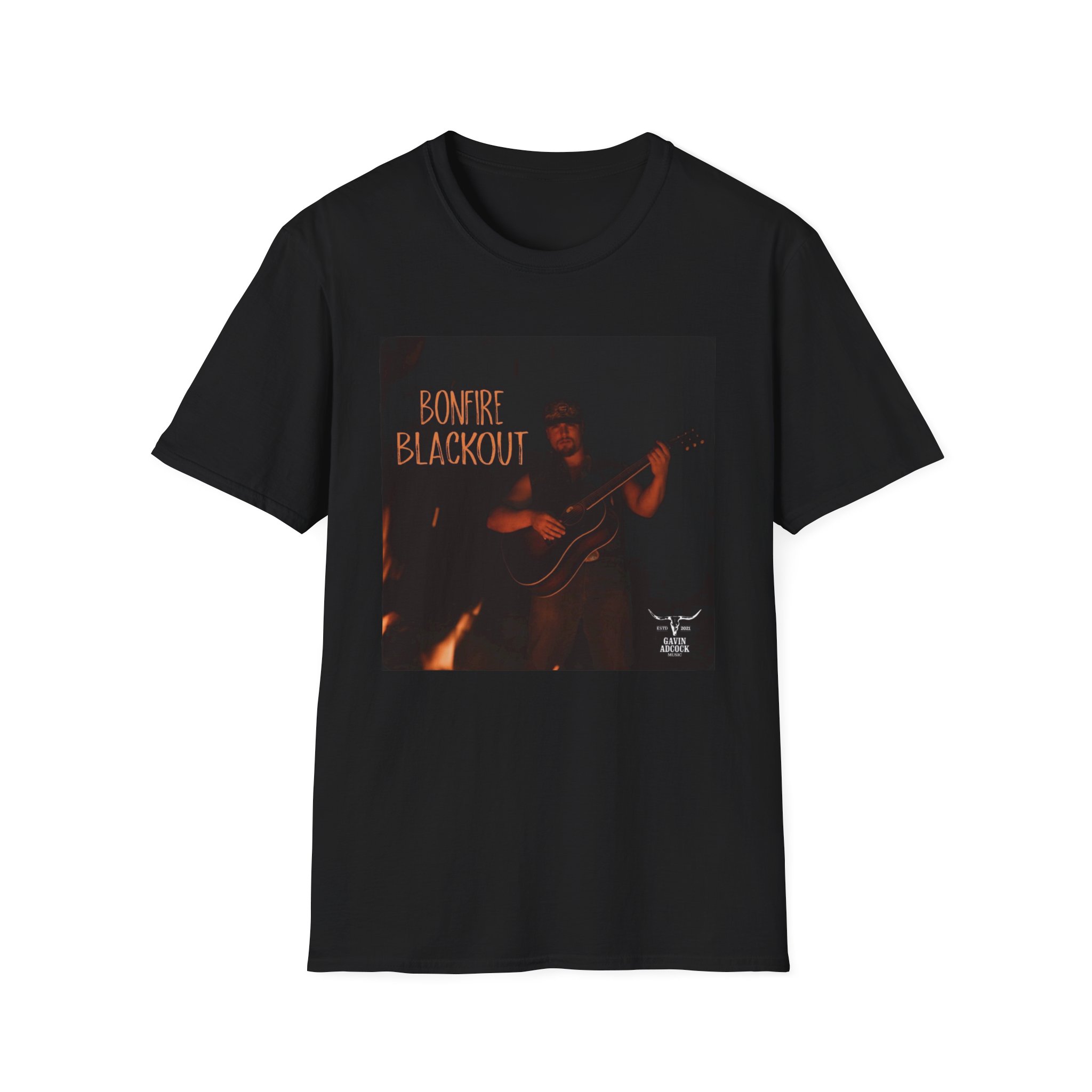 Gavin Adcock Bonfire Blackout Unisex Softstyle T-Shirt