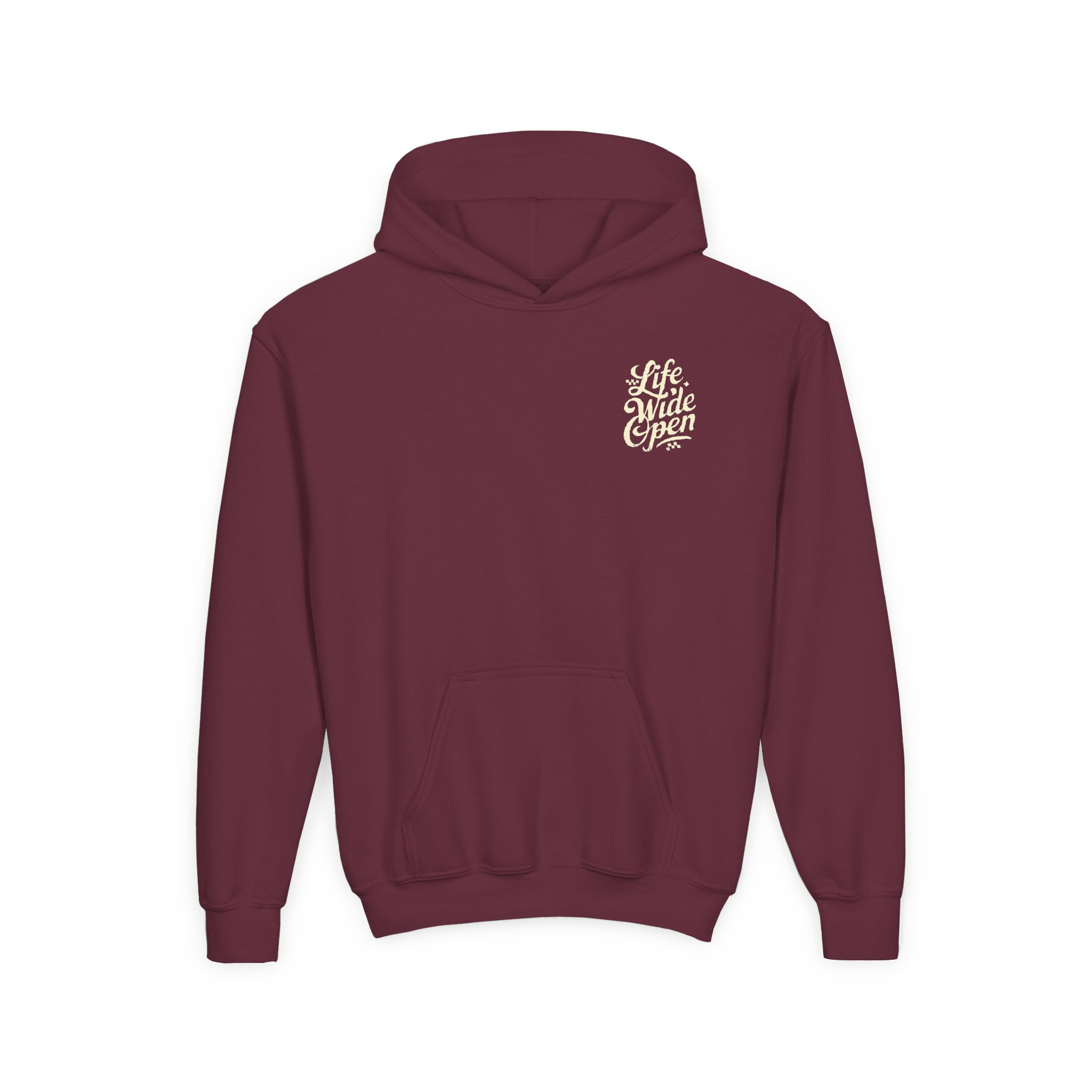 Cboystv Tan Script Youth Heavy Blend Hooded Sweatshirt - Image 3