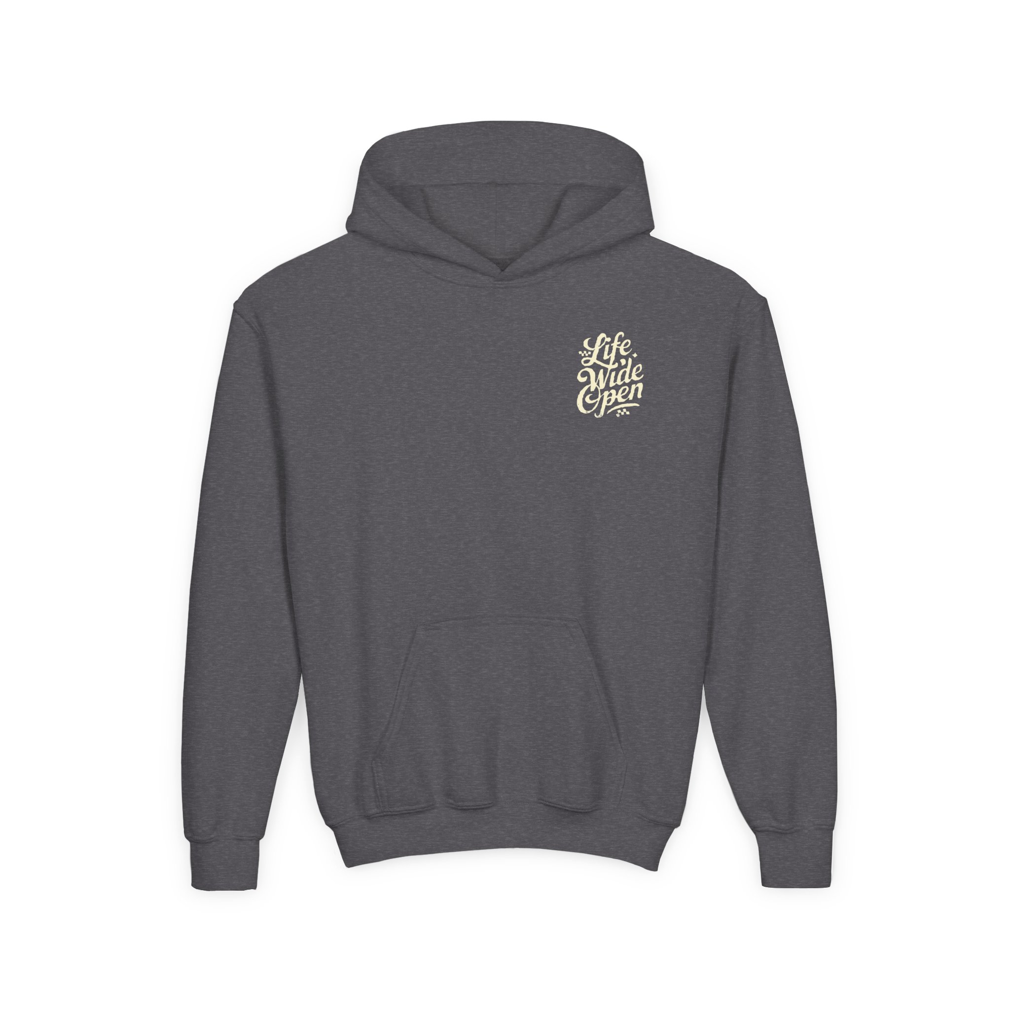 Cboystv Tan Script Youth Heavy Blend Hooded Sweatshirt - Image 7