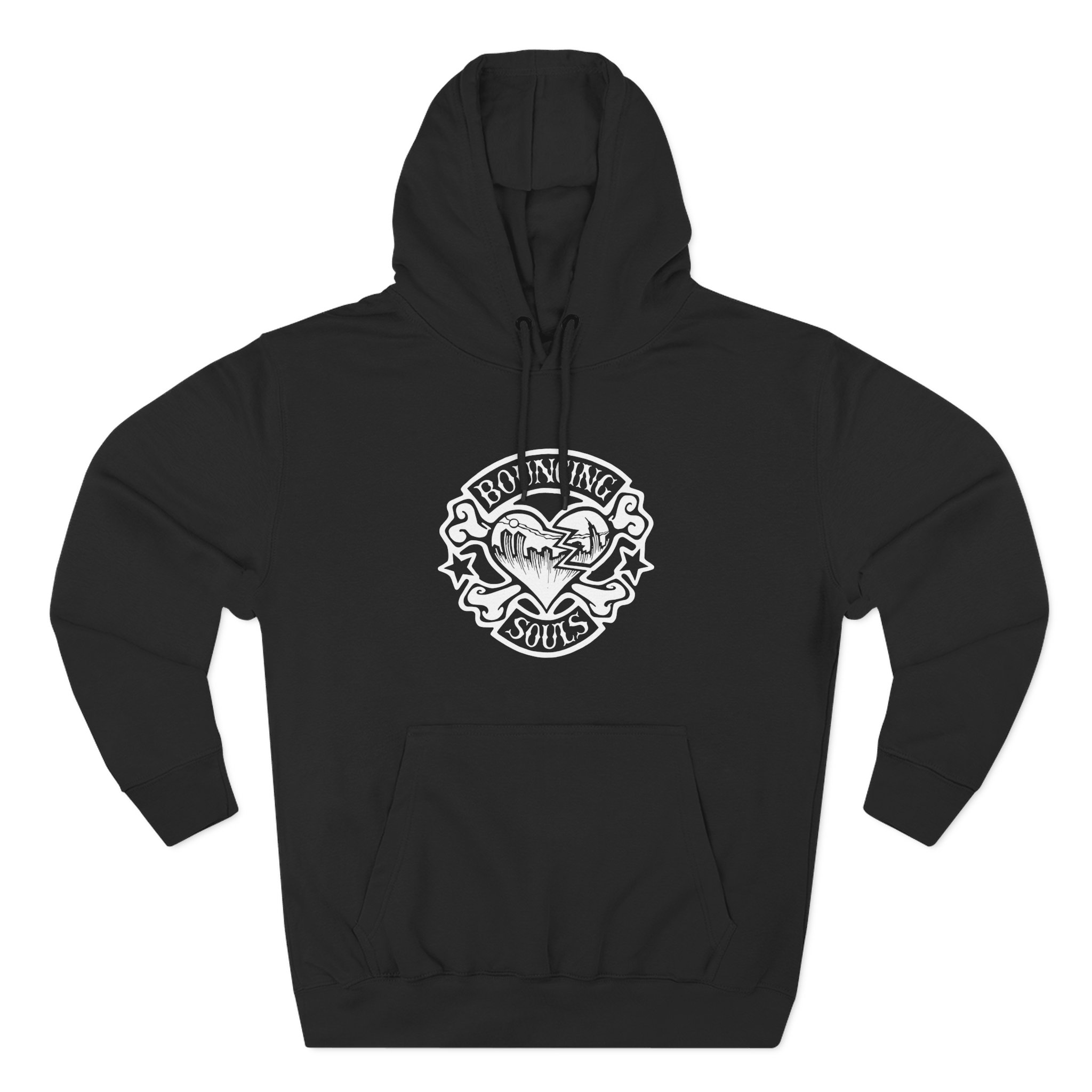 Cold Cuts the Bouncing Souls Rocker Heart Three-Panel Fleece Hoodie