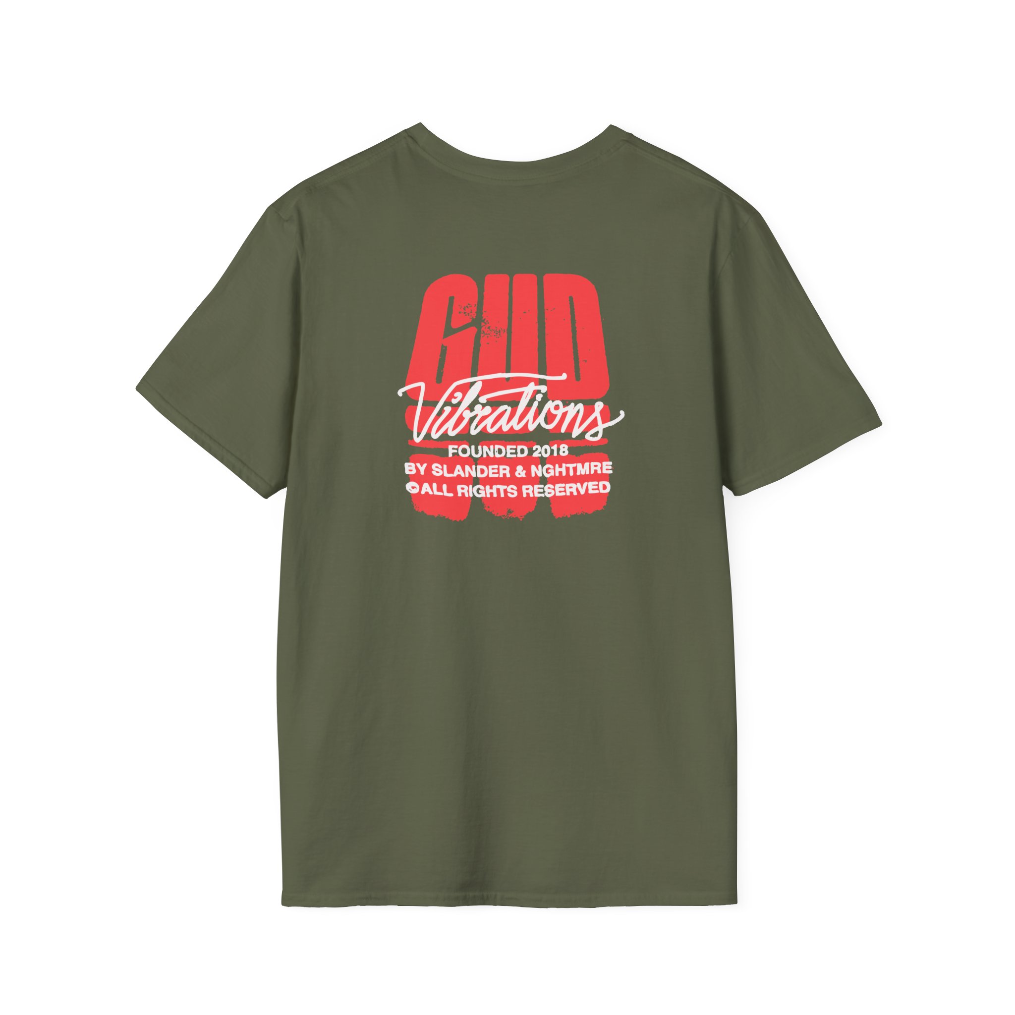 Slander Gud Vibrations Graffiti Unisex Softstyle T-Shirt - Image 6