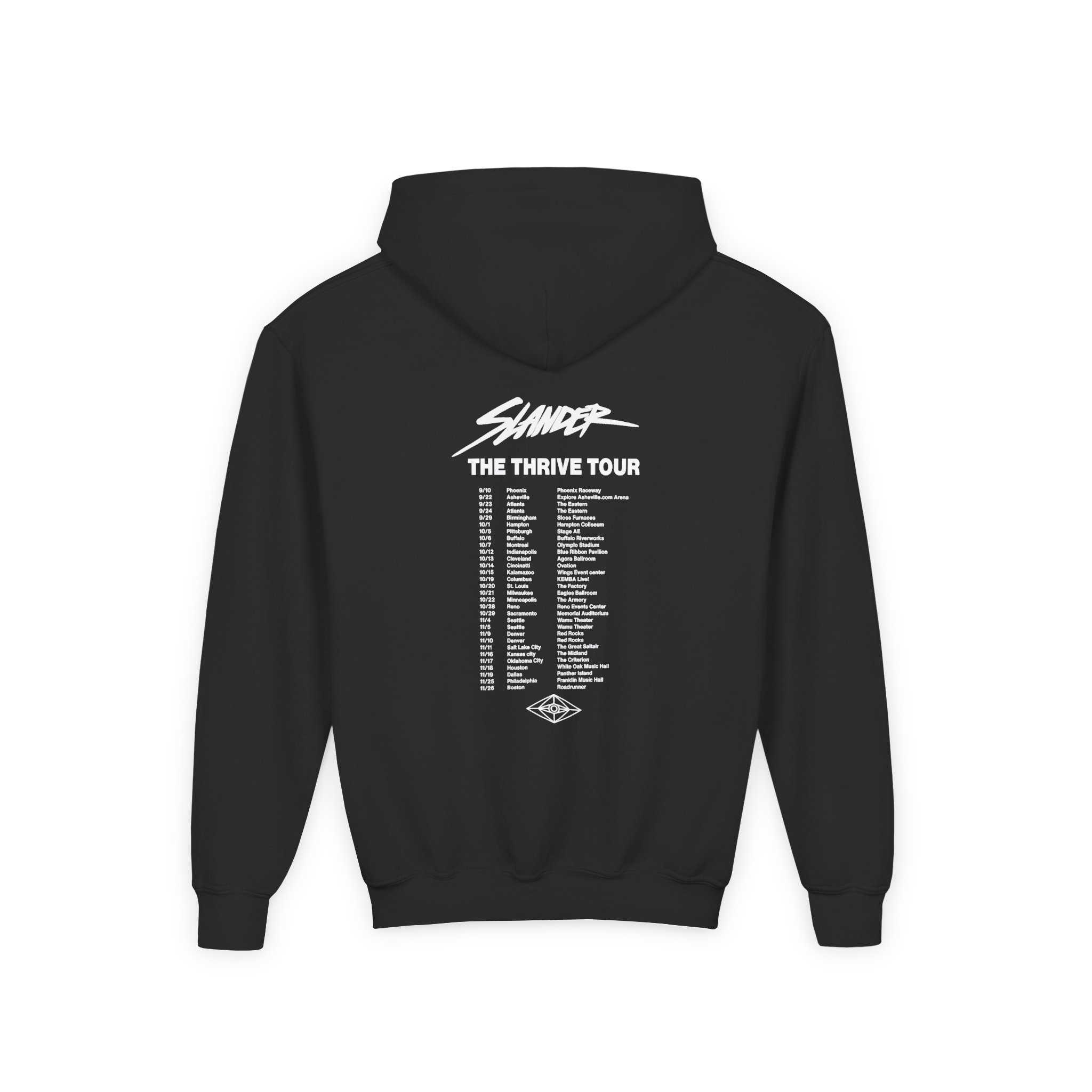 Slander Gud Vibrations Graffiti Youth Heavy Blend Hooded Sweatshirt - Image 2