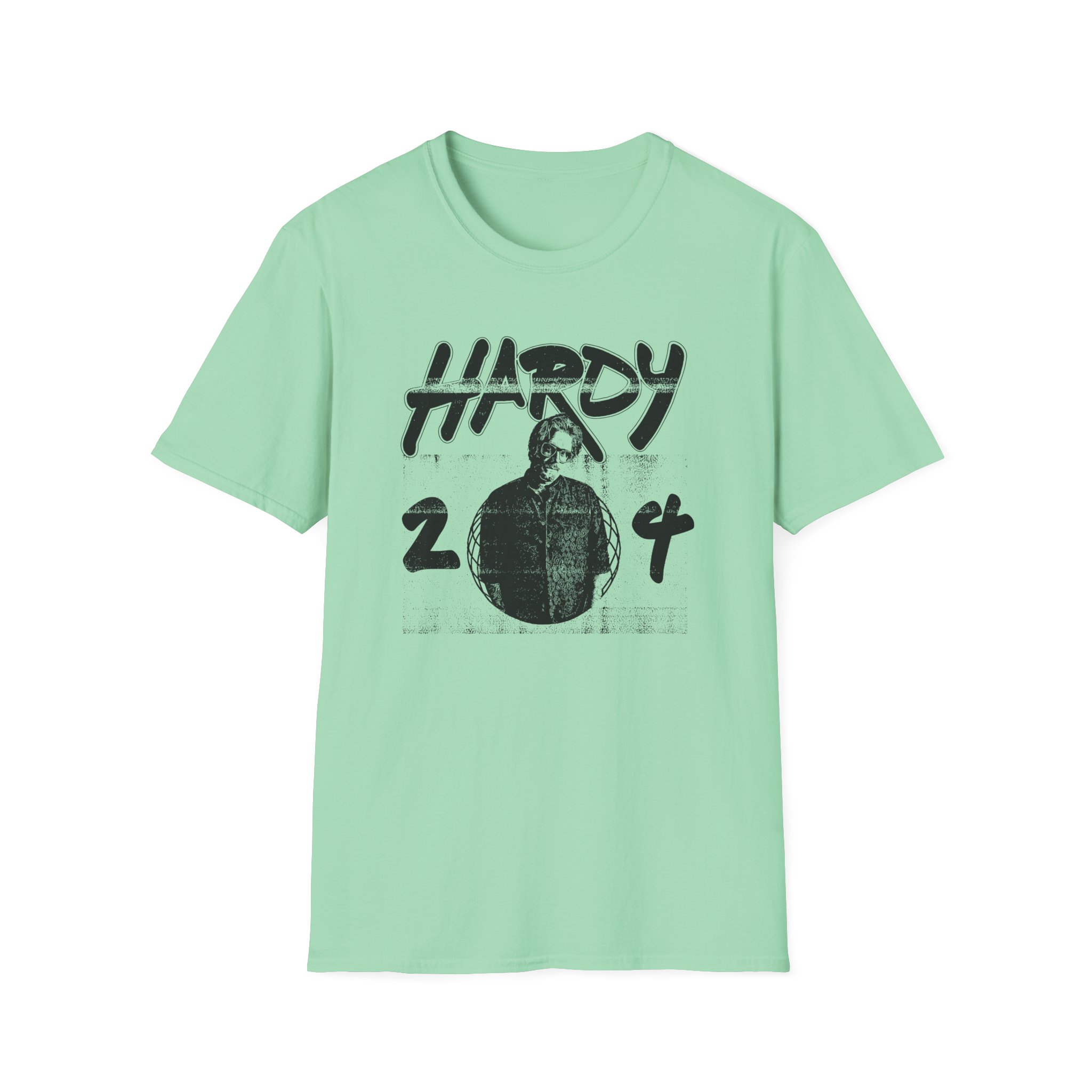 Hd Orange Record Unisex Softstyle T-Shirt - Image 15