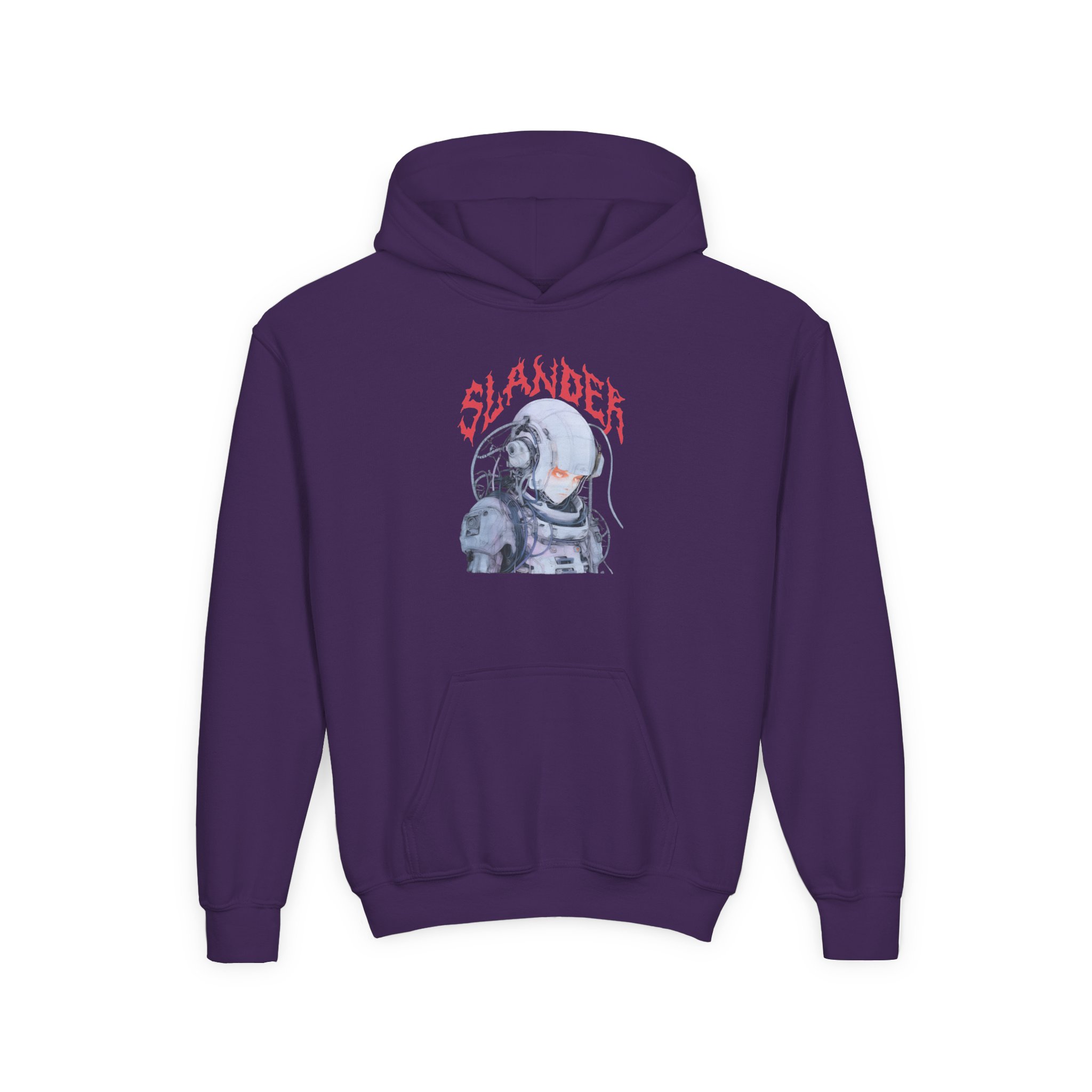 Slander Gud Vibrations Graffiti Youth Heavy Blend Hooded Sweatshirt - Image 9