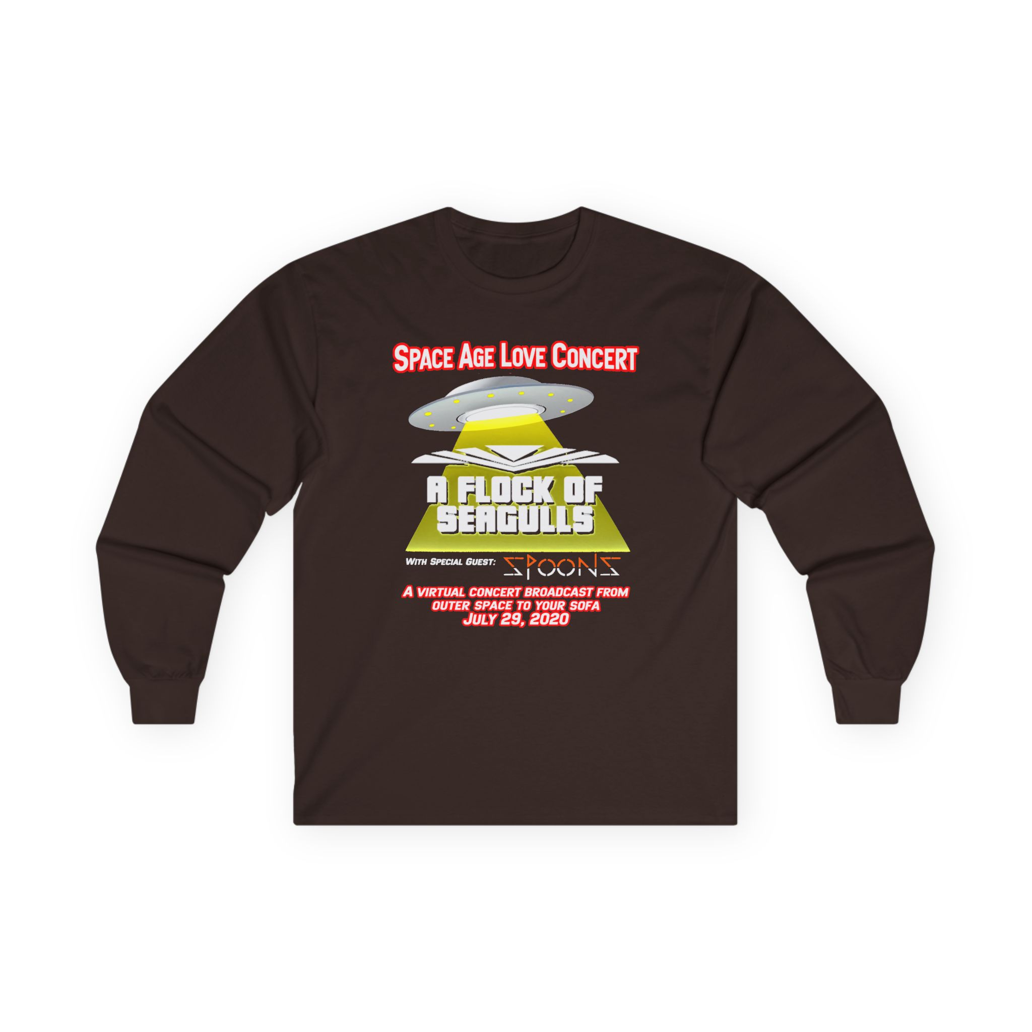 A Flock of Seagulls Space Age Love Concert Unisex Ultra Cotton Long Sleeve Tee - Image 3