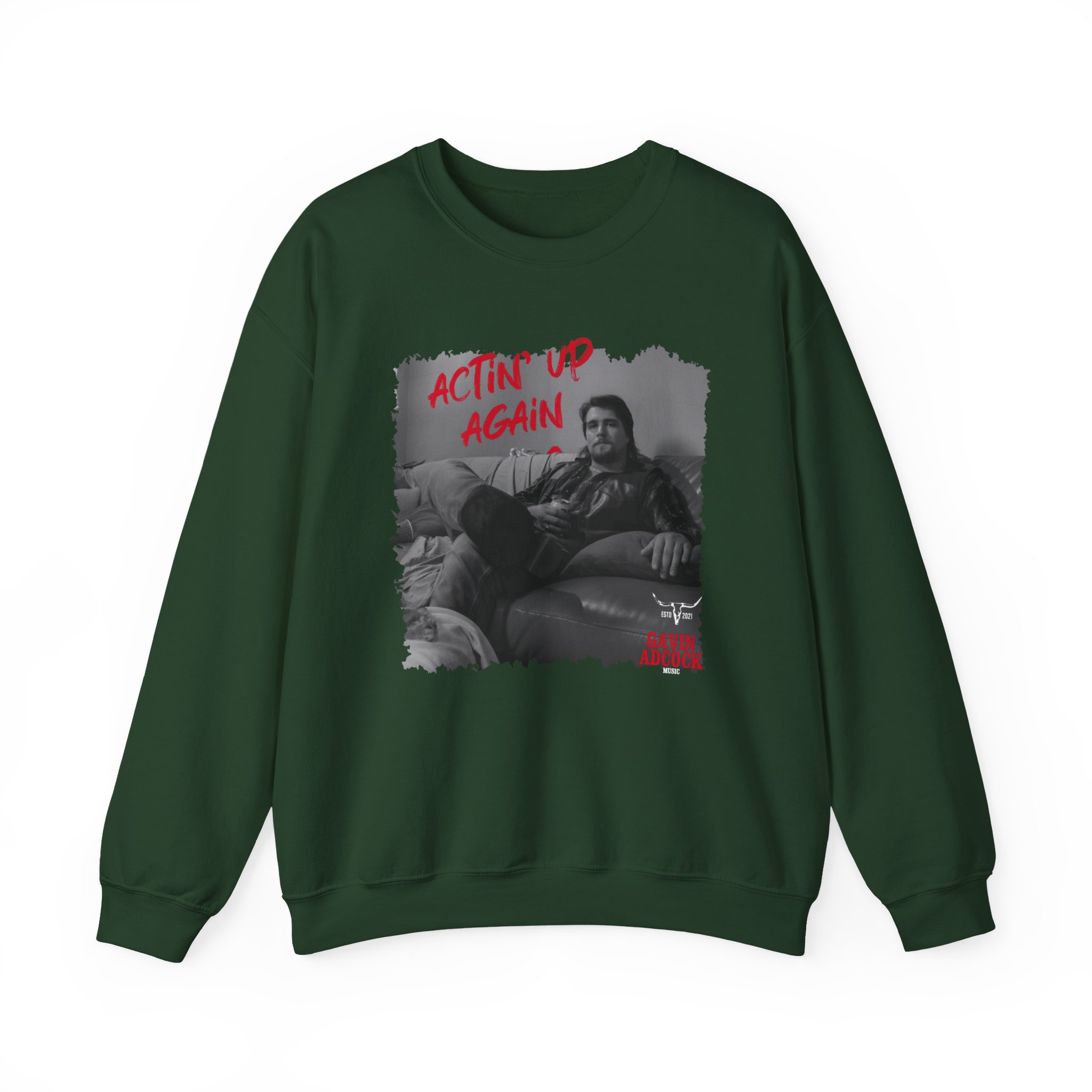 Gavin Adcock Actin' Up Again Album Unisex Heavy Blend™ Crewneck Sweatshirt - Image 5