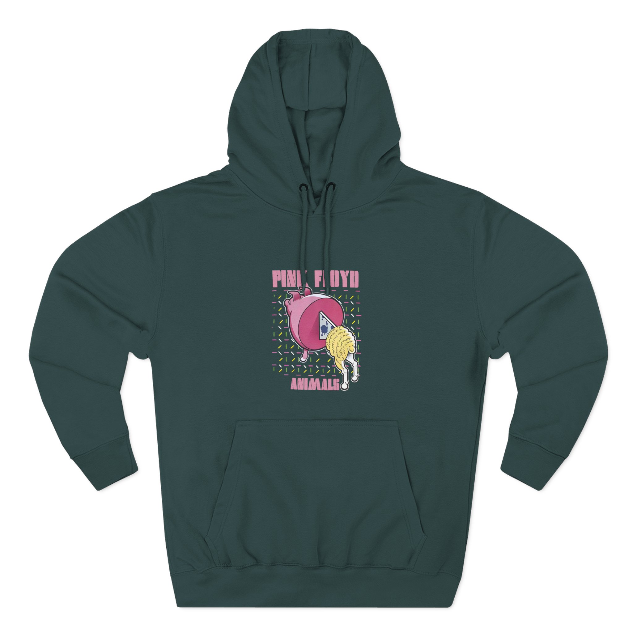 Pink Floyd Animals Oink Oink Three-Panel Fleece Hoodie - Image 5