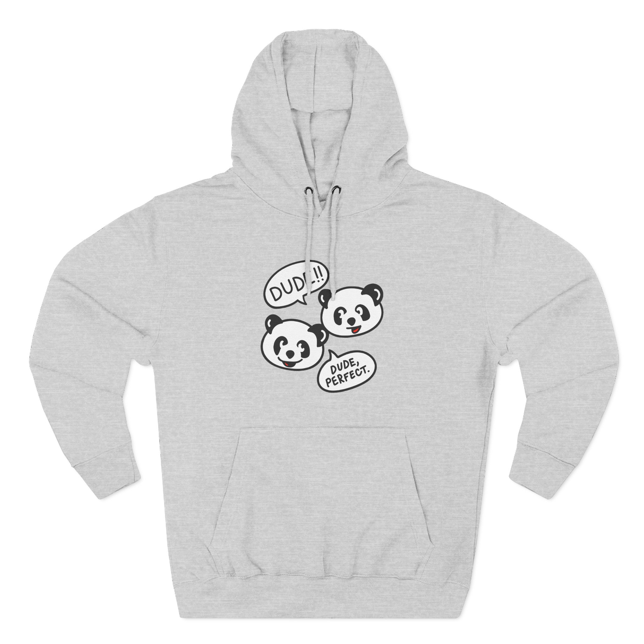 Dude Perfect Panda Comic Three-Panel Fleece Hoodie