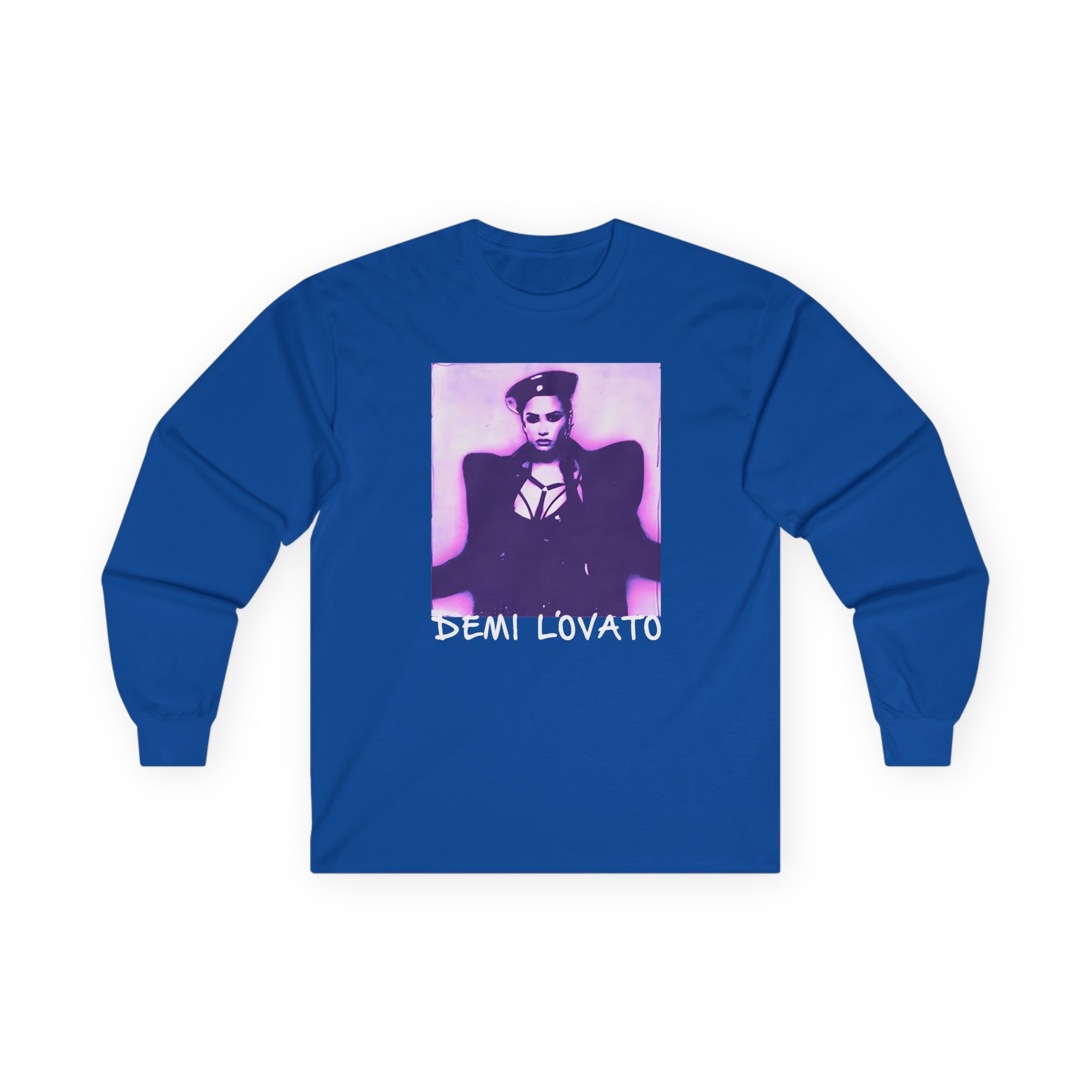 D L Lilac Gradient Photo Unisex Ultra Cotton Long Sleeve Tee - Image 9
