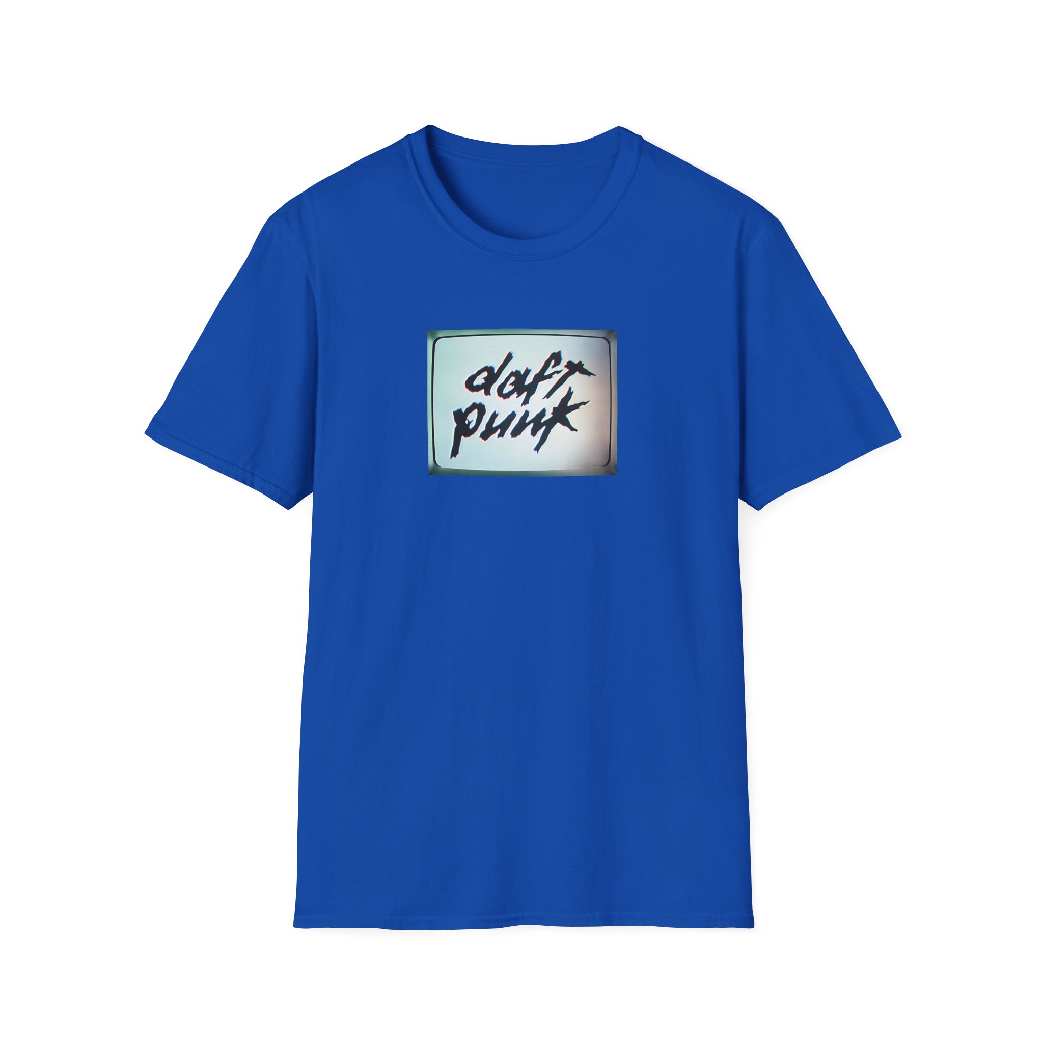 Daft Punk Human After All Black Unisex Softstyle T-Shirt - Image 15