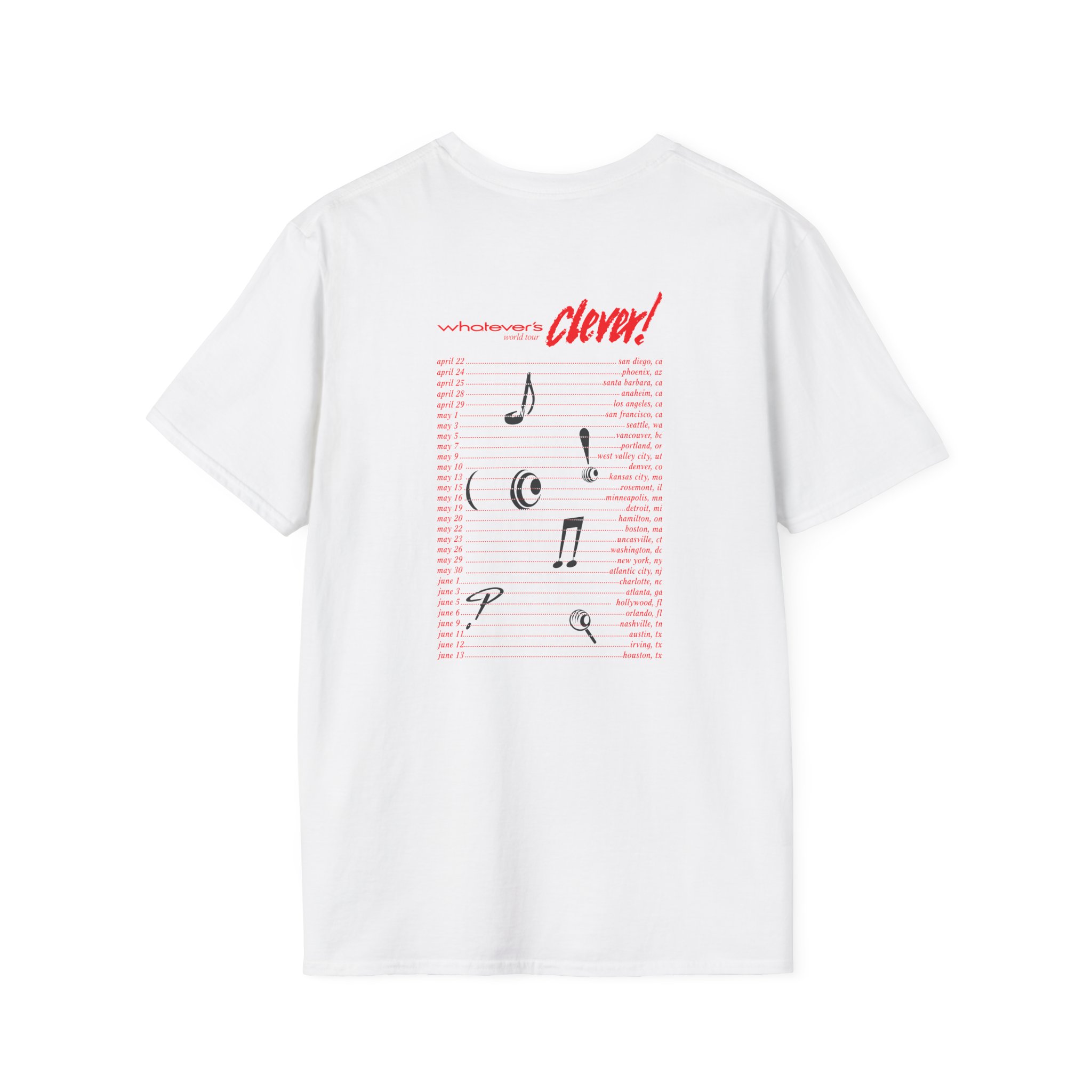 Charlie Puth Whatever's Clever! 2026 Unisex Softstyle T-Shirt - Image 4