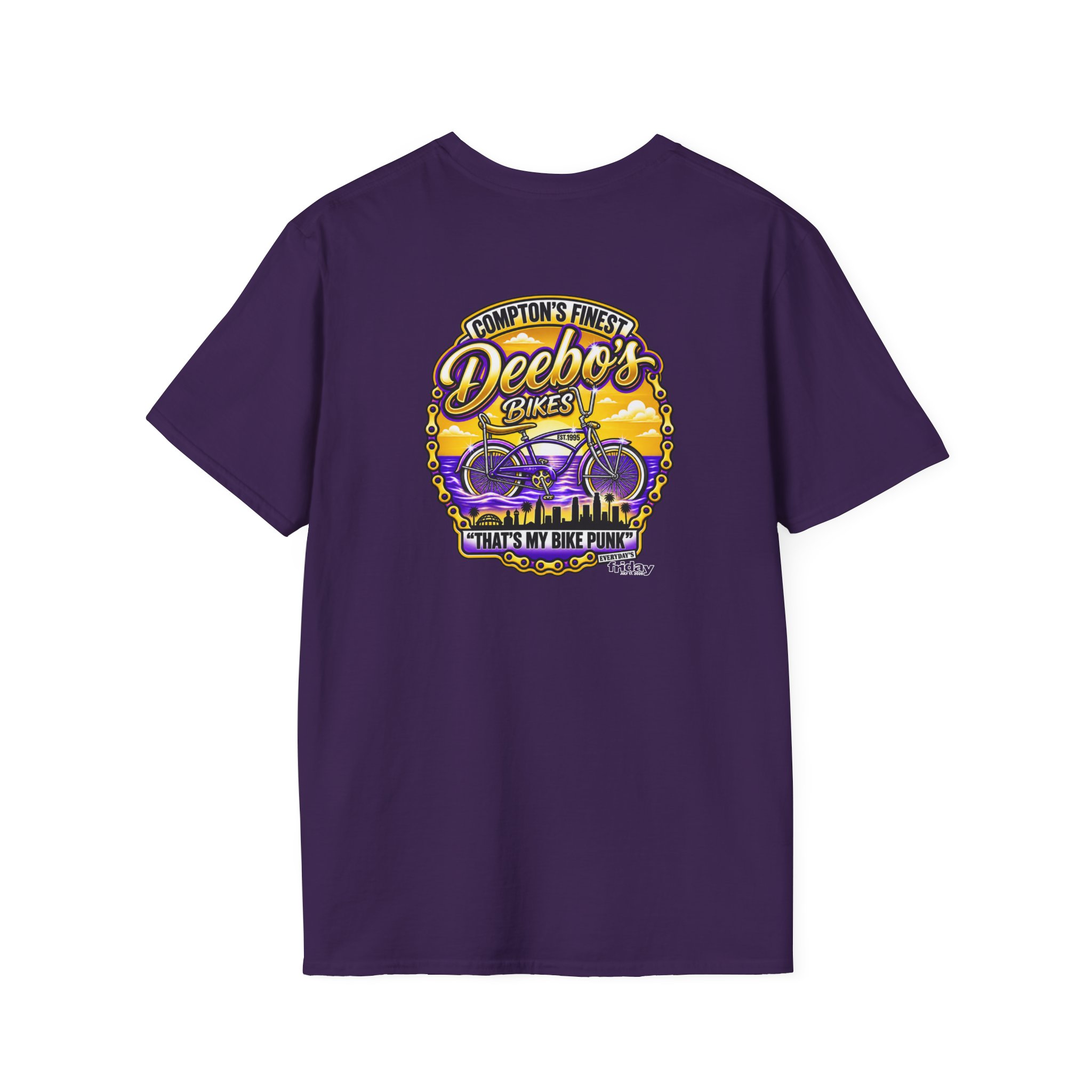 Ice Cube Deebo's Bikes Unisex Softstyle T-Shirt - Image 26